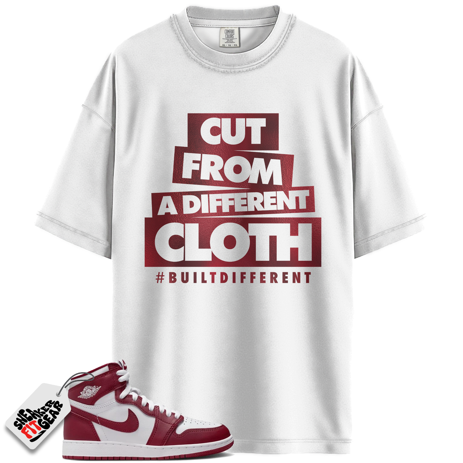 Jordan 1 Retro High OG Artisanal Team Red Match Shirts, Cut From a Different Cloth To Match Jordan 1 Retro High OG Artisanal Team Red Main image