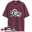 Jordan 1 Low Bordeaux Match Shirts, KING To Match Jordan 1 Low Bordeaux