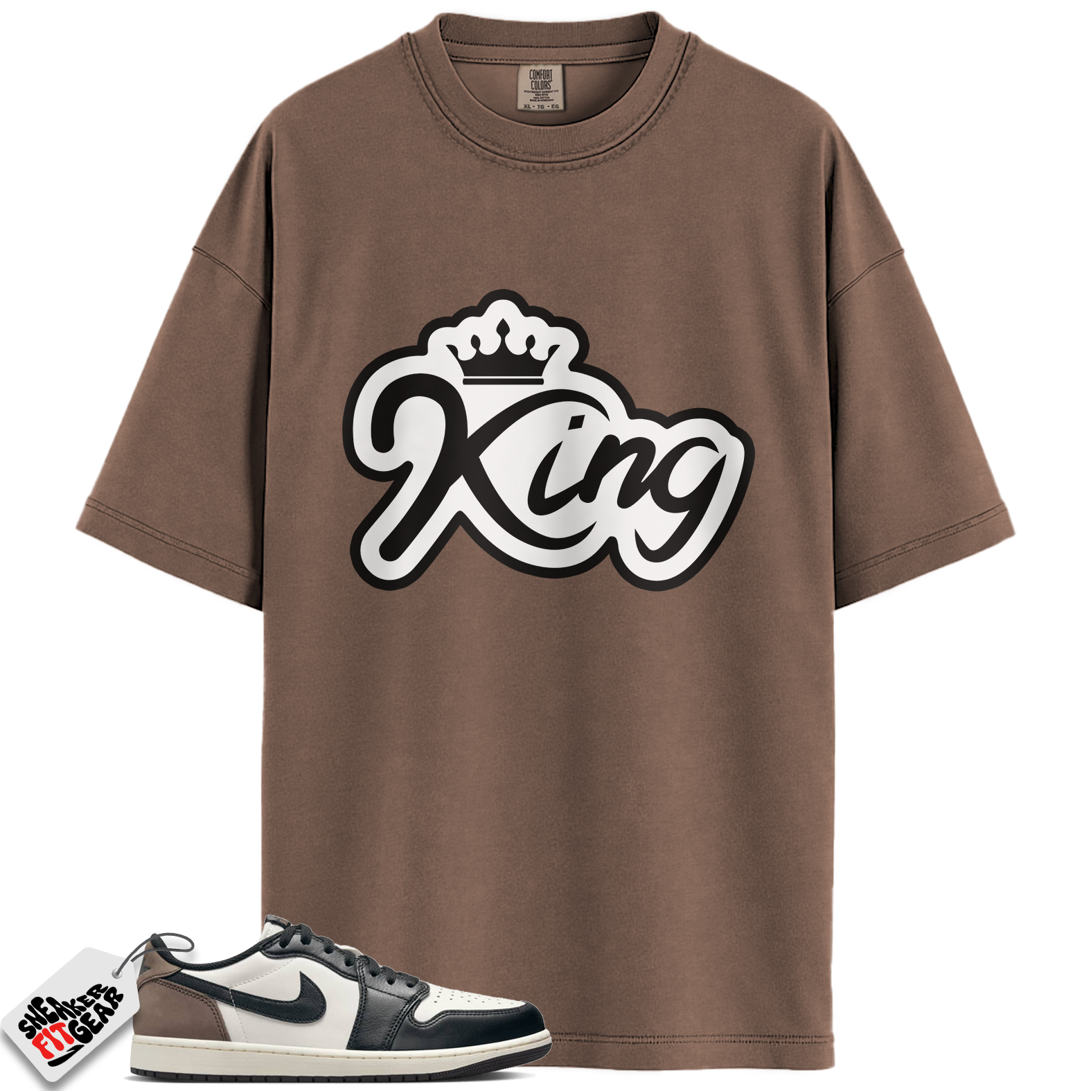 Jordan 1 Retro Low OG Mocha Match Shirts, KING To Match Jordan 1 Retro Low OG Mocha Main image
