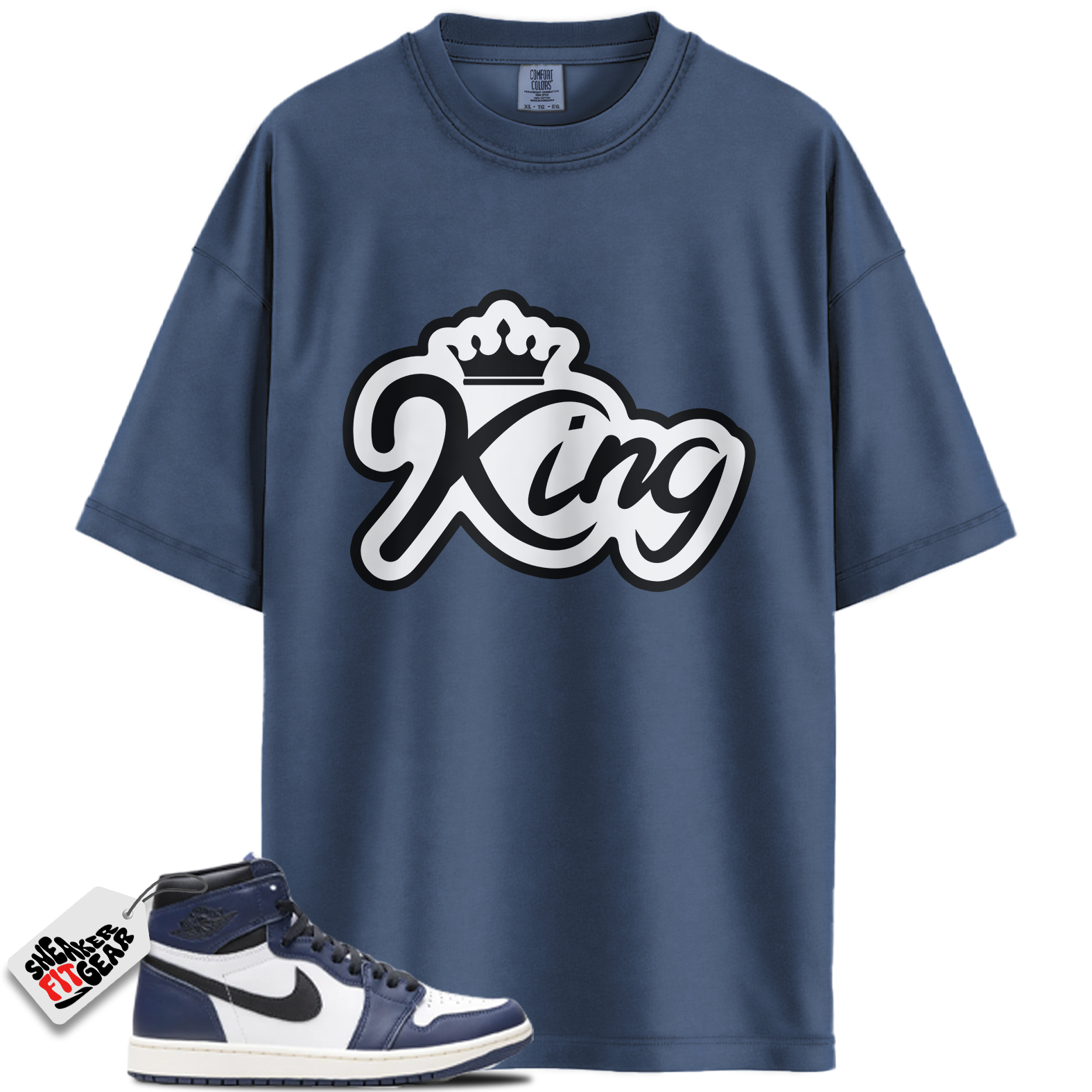 Jordan 1 High OG Midnight Navy Match Shirts, KING To Match Jordan 1 High OG Midnight Navy