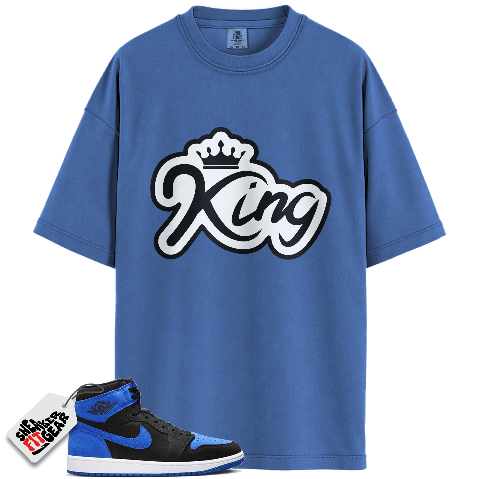 Jordan 1 Retro High OG Royal Reimagined Match Shirts, KING To Match Jordan 1 Retro High OG Royal Reimagined Main image