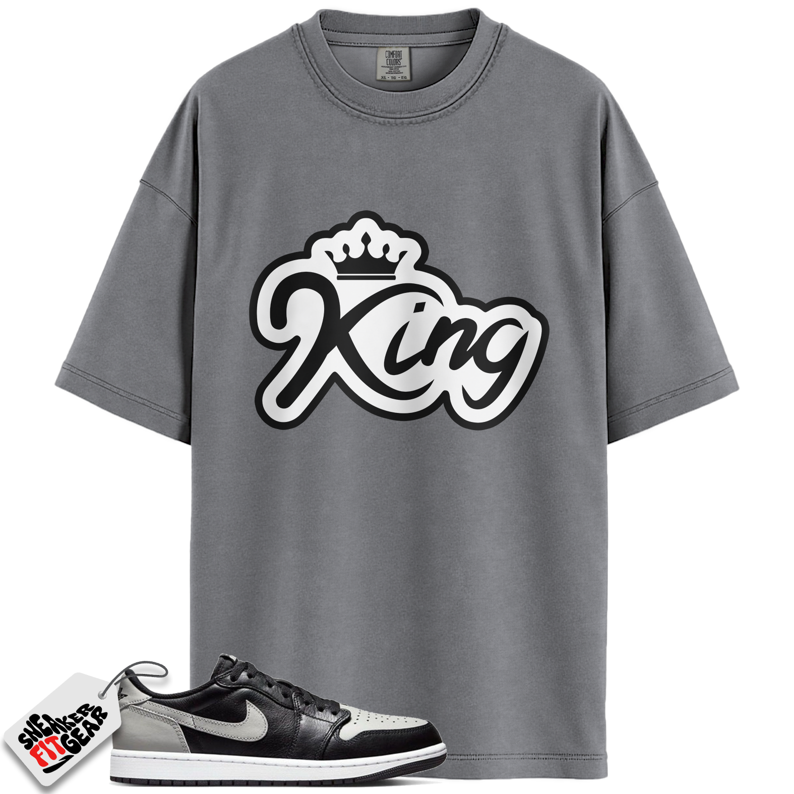 Jordan 1 Retro Low OG Shadow (2024) Match Shirts, KING To Match  Jordan 1 Retro Low OG Shadow (2024)