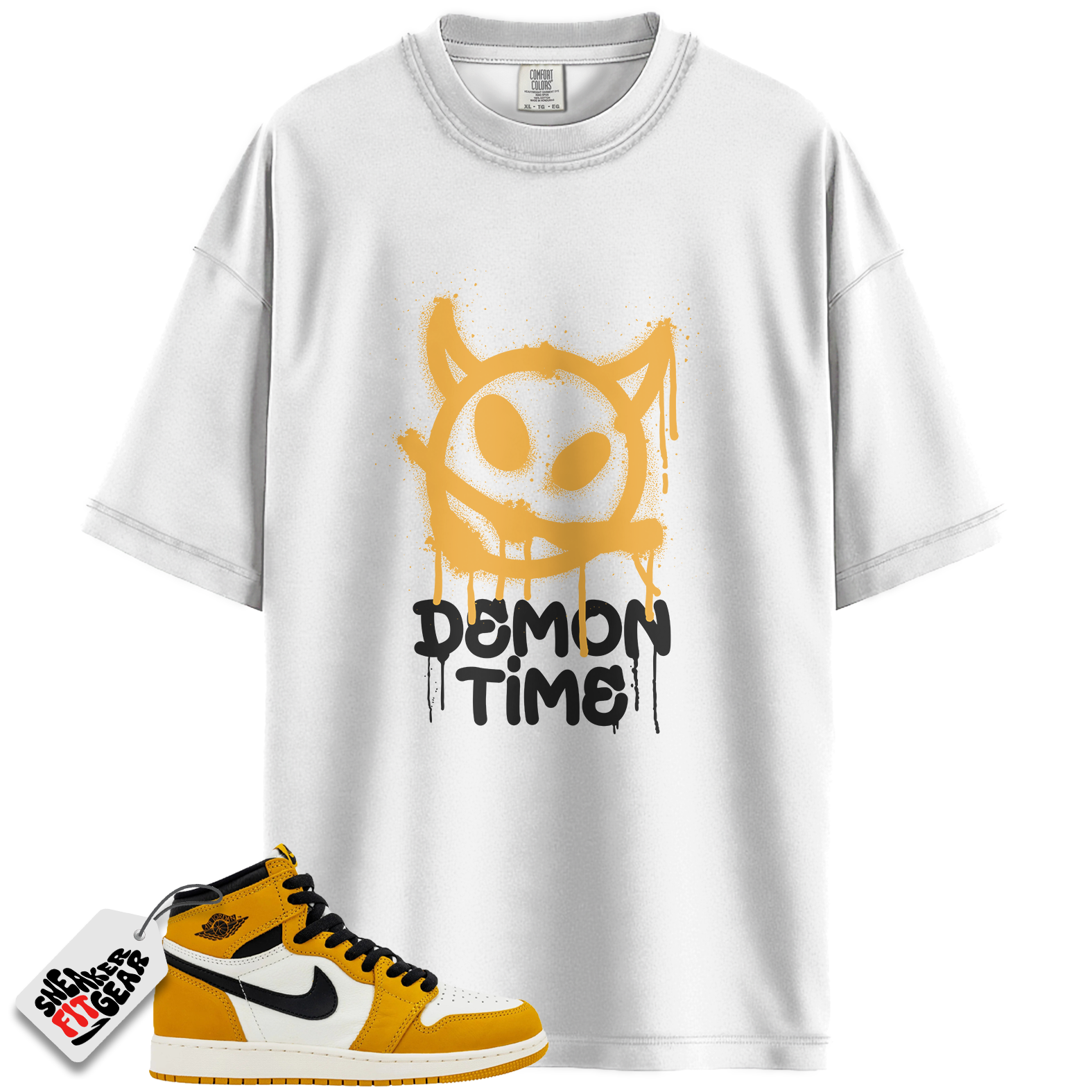 Jordan 1 Retro High OG Yellow Ochre Match Shirts, DTIME Shirt To Match Jordan 1 Retro High OG Yellow Ochre
