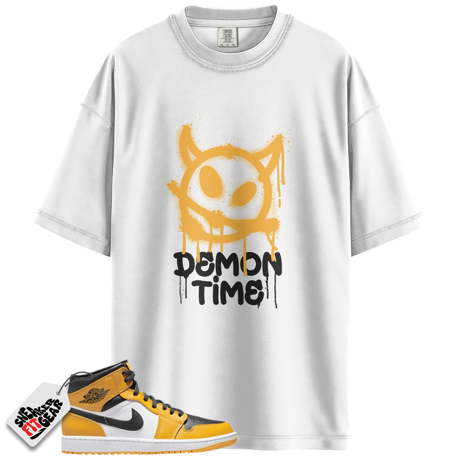 Jordan 1 Retro High OG Yellow Toe Taxi Match Shirts, DTIME Shirt To Match  Jordan 1 Retro High OG Yellow Toe Taxi