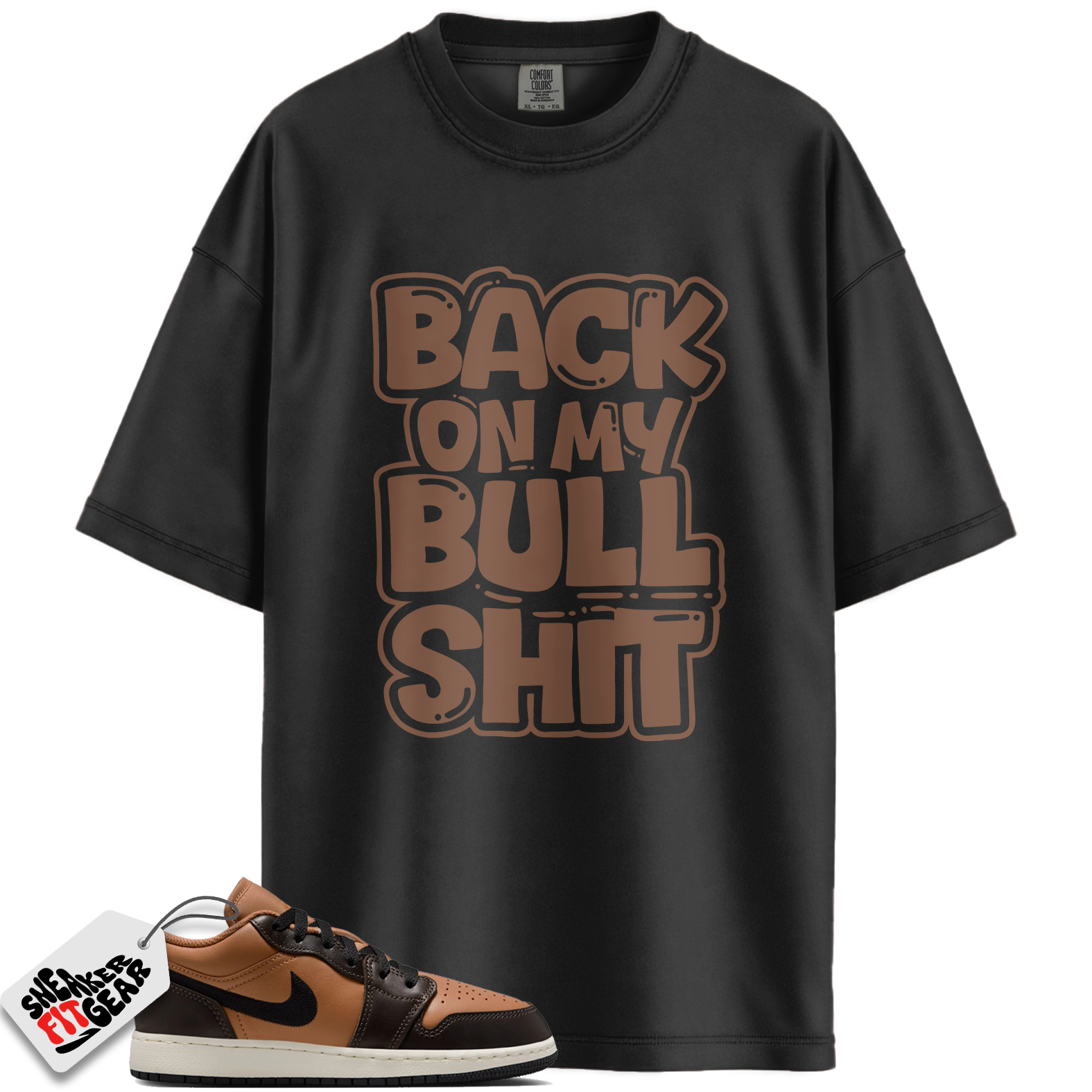 Jordan 1 Low SE Flax Baroque Brown Match Shirts, BULL To Match Jordan 1 Low SE Flax Baroque Brown