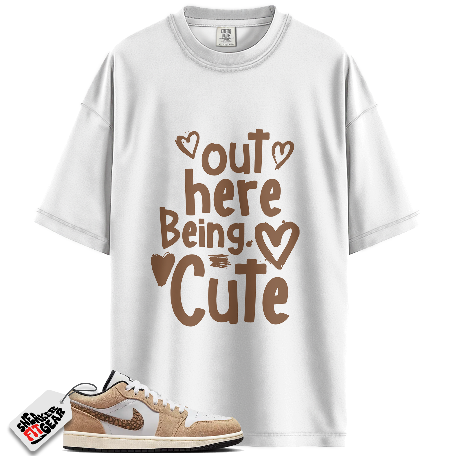 Jordan 1 Low SE Brown Elephant Match Shirts, Cut From a Different Cloth To Match Jordan 1 Low SE Brown Elephant