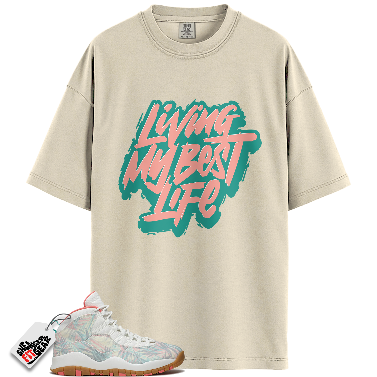 Jordan 10 Super Bowl LIV Miami Match Shirts, Living Life Shirt To Match Jordan 10 Super Bowl LIV Miami