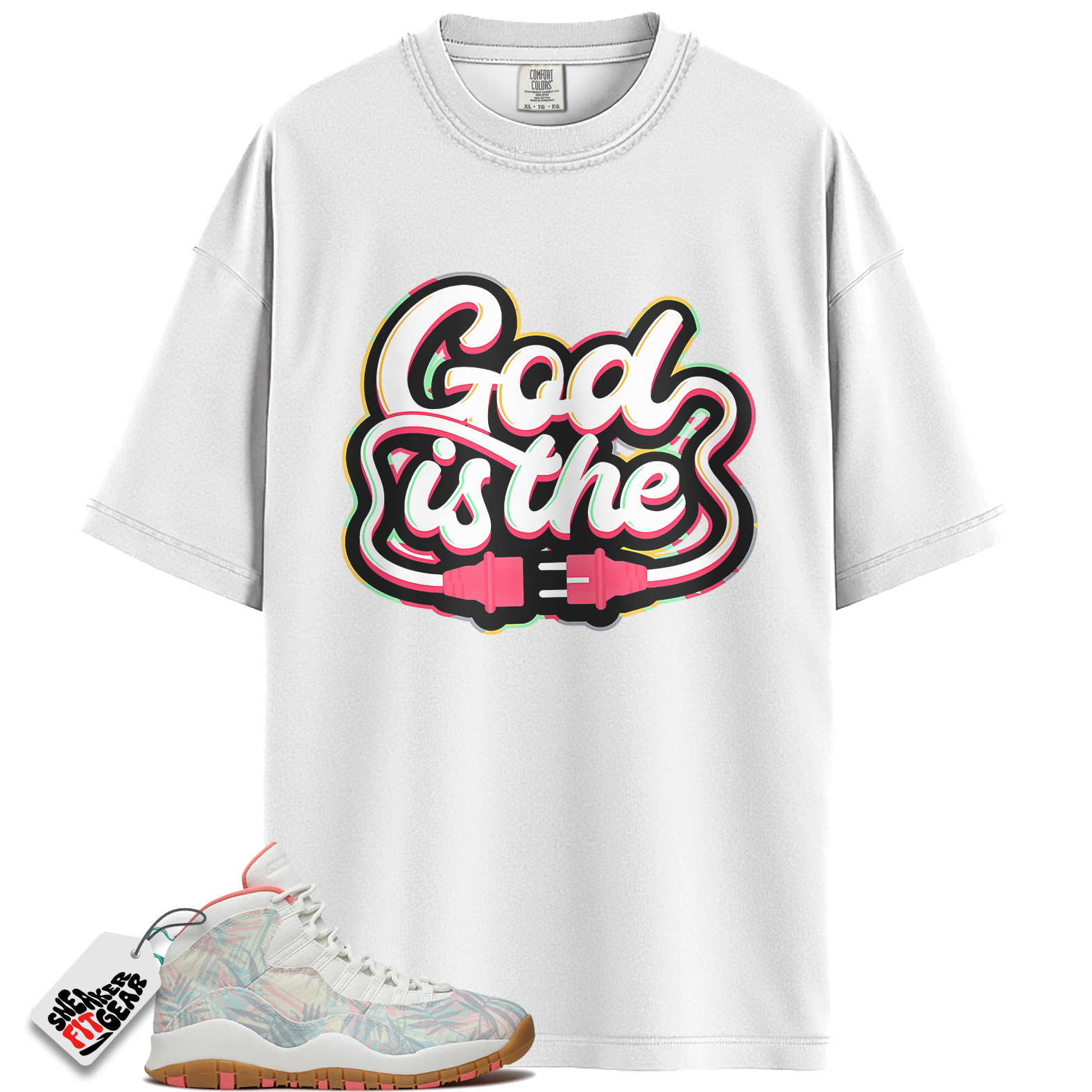 Jordan 10 Super Bowl LIV Miami Match Shirts, GOD Shirt To Match Jordan 10 Super Bowl LIV Miami Main image