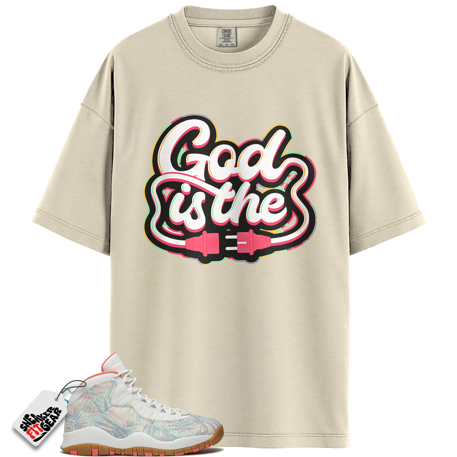 Jordan 10 Super Bowl LIV Miami Match Shirts, GOD Shirt To Match Jordan 10 Super Bowl LIV Miami Main image