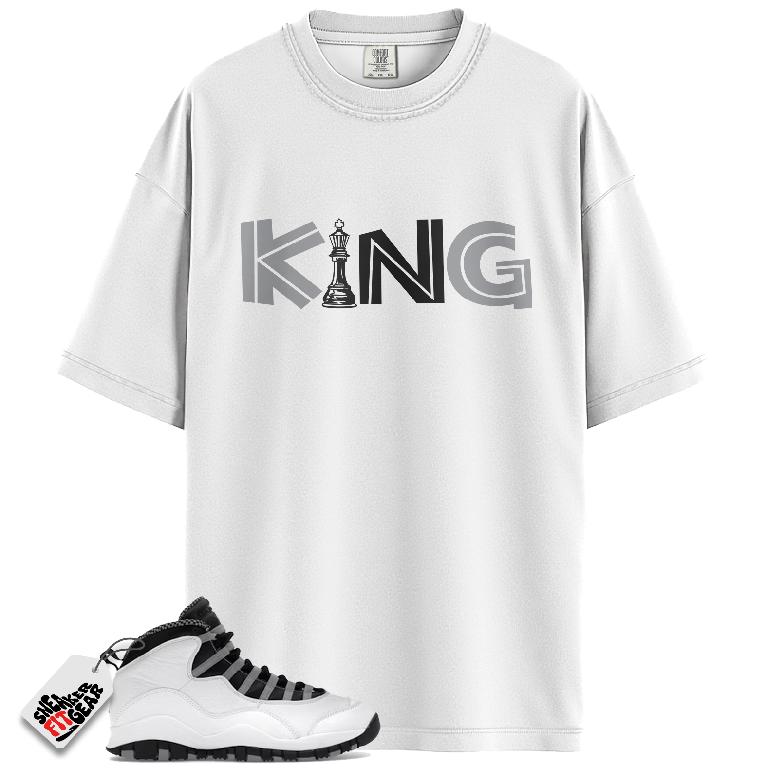 Jordan 10 Retro OG Steel Match Shirts, KiNG Shirt To Match Jordan 10 Retro OG Steel