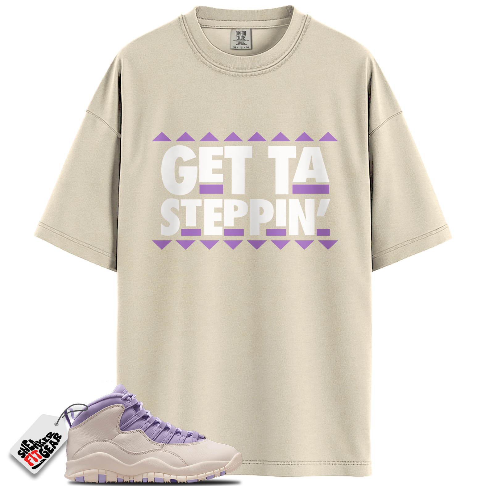 Women's Jordan 10 Retro Hydrangeas Match Shirts, Steppin Shirt To Match Women's Jordan 10 Retro Hydrangeas