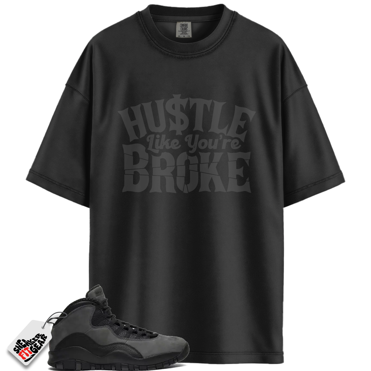 Jordan 10 Retro Shadow (2025) Match Shirts, Hustles Shirt To Match Jordan 10 Retro Shadow (2025) Main image