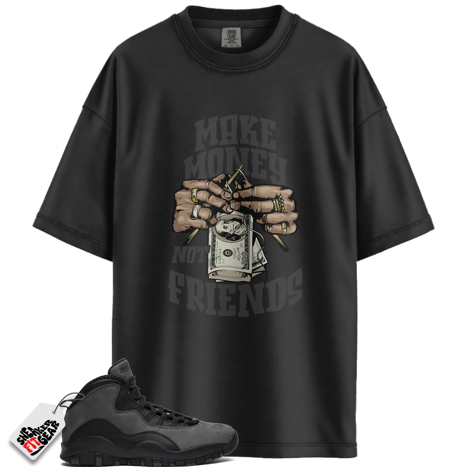 Jordan 10 Retro Shadow (2025) Match Shirts, Make Money Shirt To Match Jordan 10 Retro Shadow (2025)