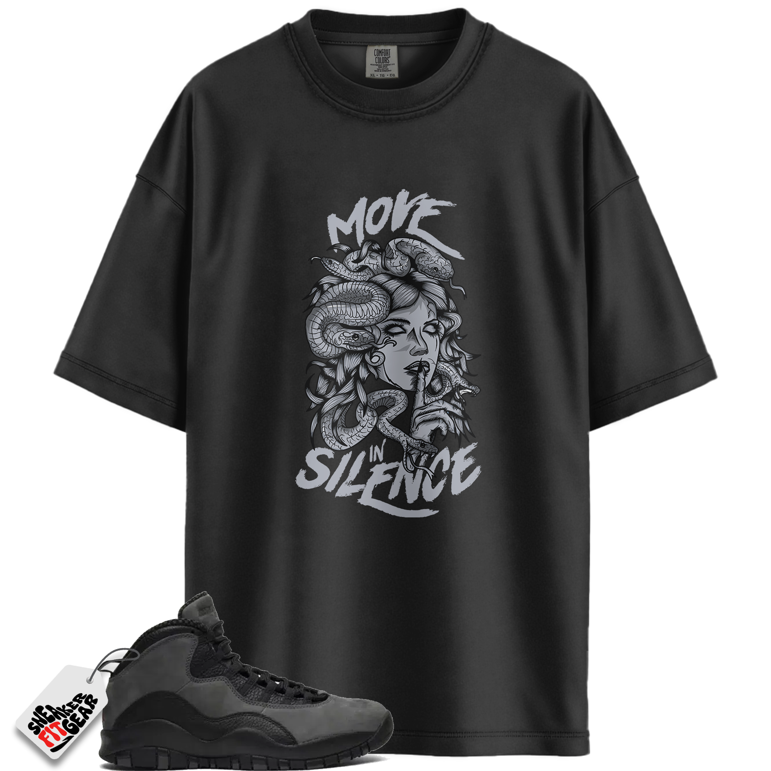 Jordan 10 Retro Shadow (2025) Match Shirts, Move In Silence Shirt To Match Jordan 10 Retro Shadow (2025)