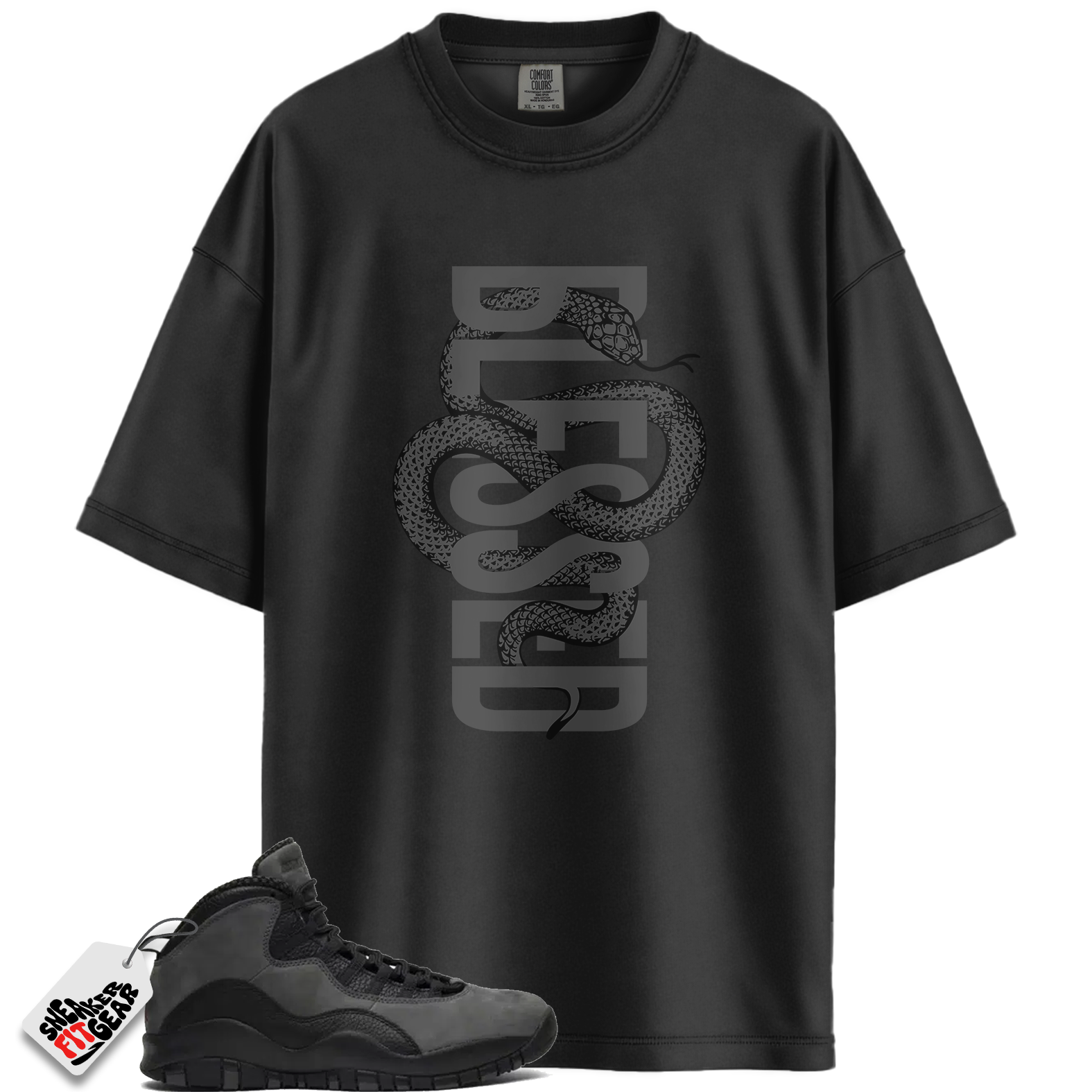 Jordan 10 Retro Shadow (2025) Match Shirts, Blessed Shirt To Match Jordan 10 Retro Shadow (2025) Main image