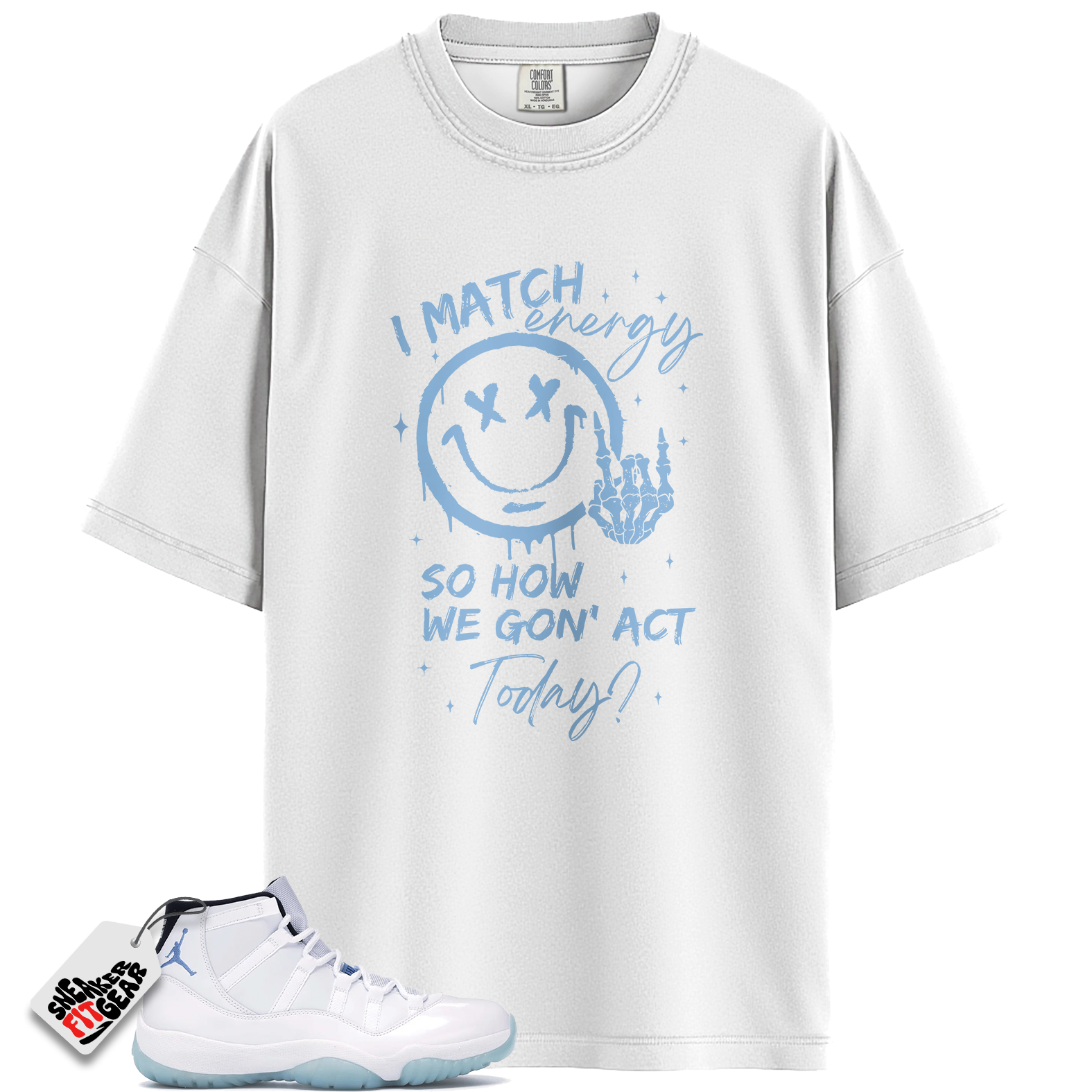 Jordan 11 Retro Legend Blue (2024) Match Shirts, Energy Shirt To Match Jordan 11 Retro Legend Blue (2024)