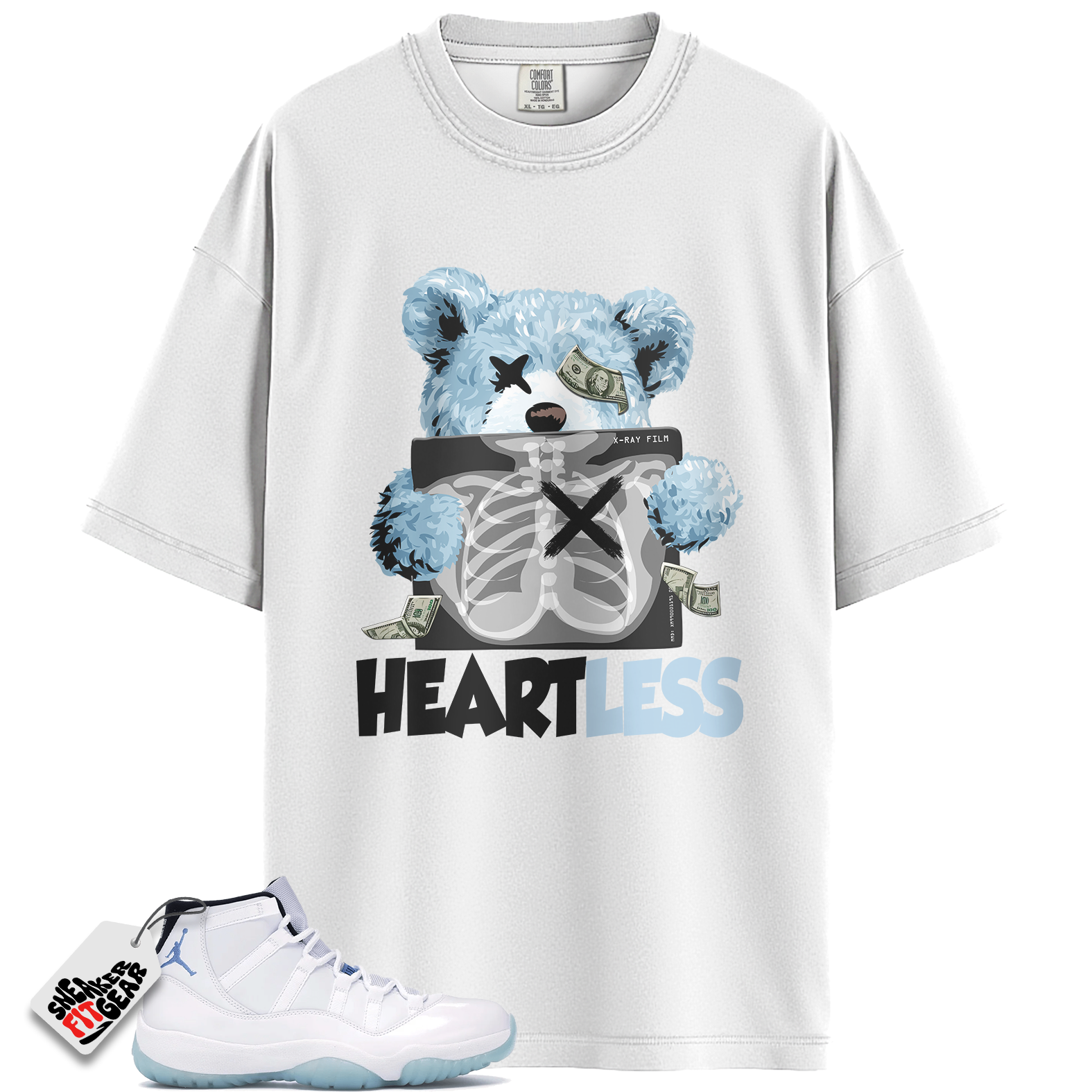 Jordan 11 Retro Legend Blue (2024) Match Shirts, HEART To Match Jordan 11 Retro Legend Blue (2024) Main image