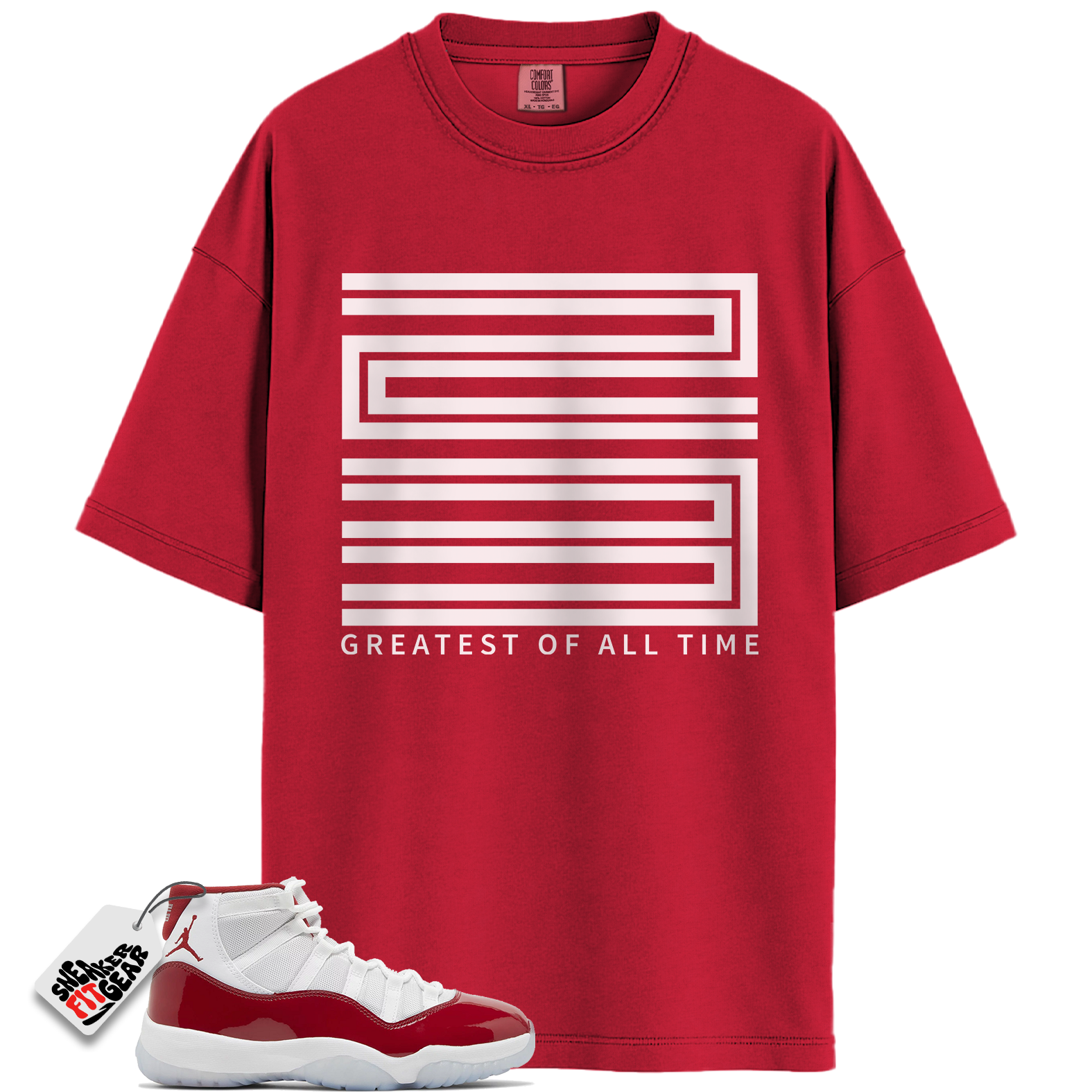 Jordan 11 Retro Cherry Match Shirts, Greatest Of All Time Shirt To Match Jordan 11 Retro Cherry