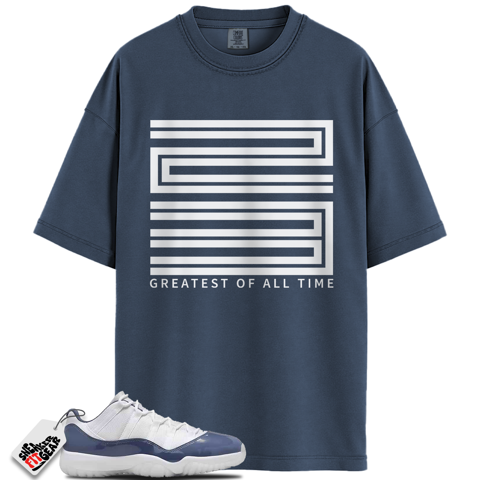Jordan 11 Retro Low Diffused Blue Match Shirts, Greatest Of All Time Shirt To Match Jordan 11 Retro Low Diffused Blue