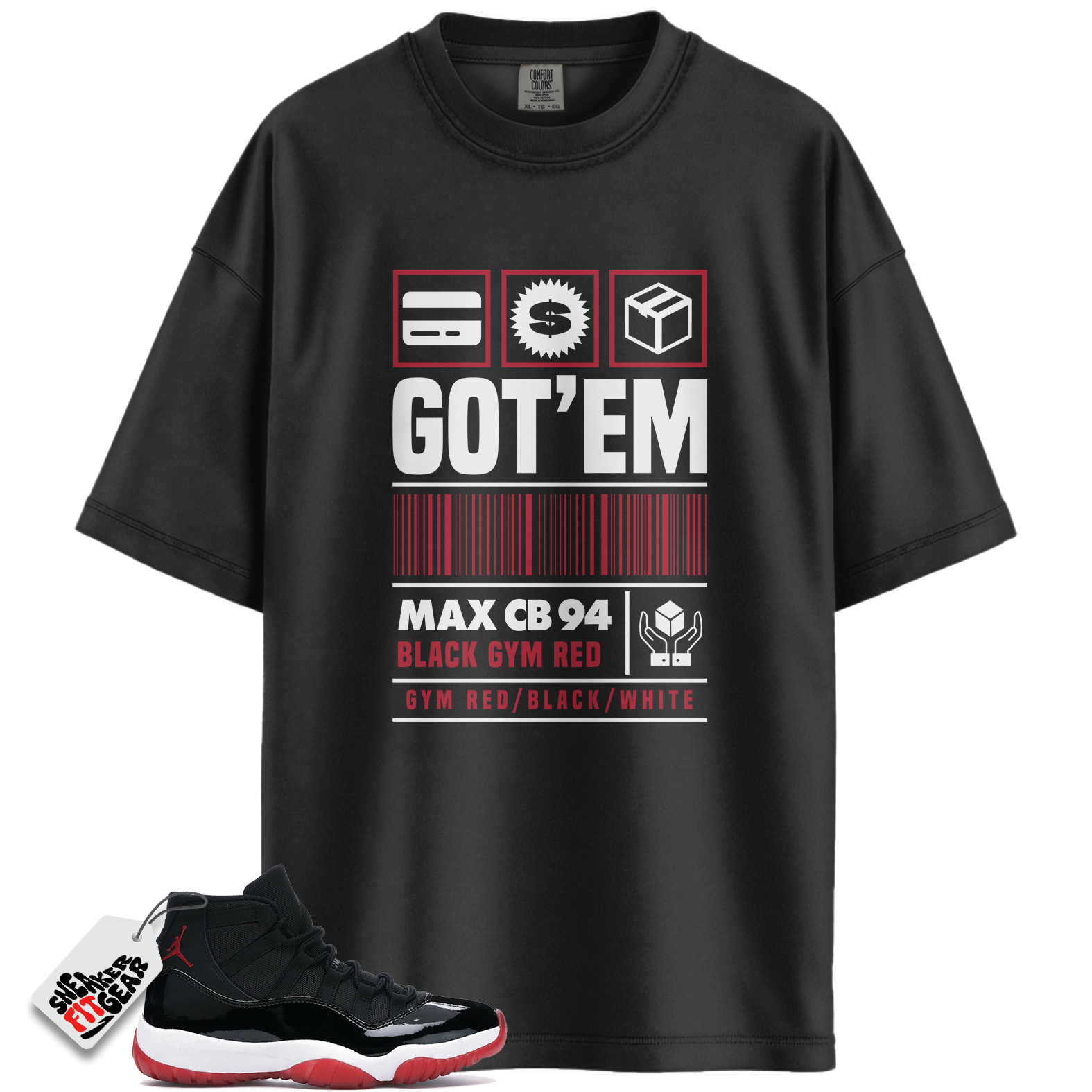 Jordan 11 Retro Bred Match Shirts, GOT'EM Shirt To Match Jordan 11 Retro Bred Main image