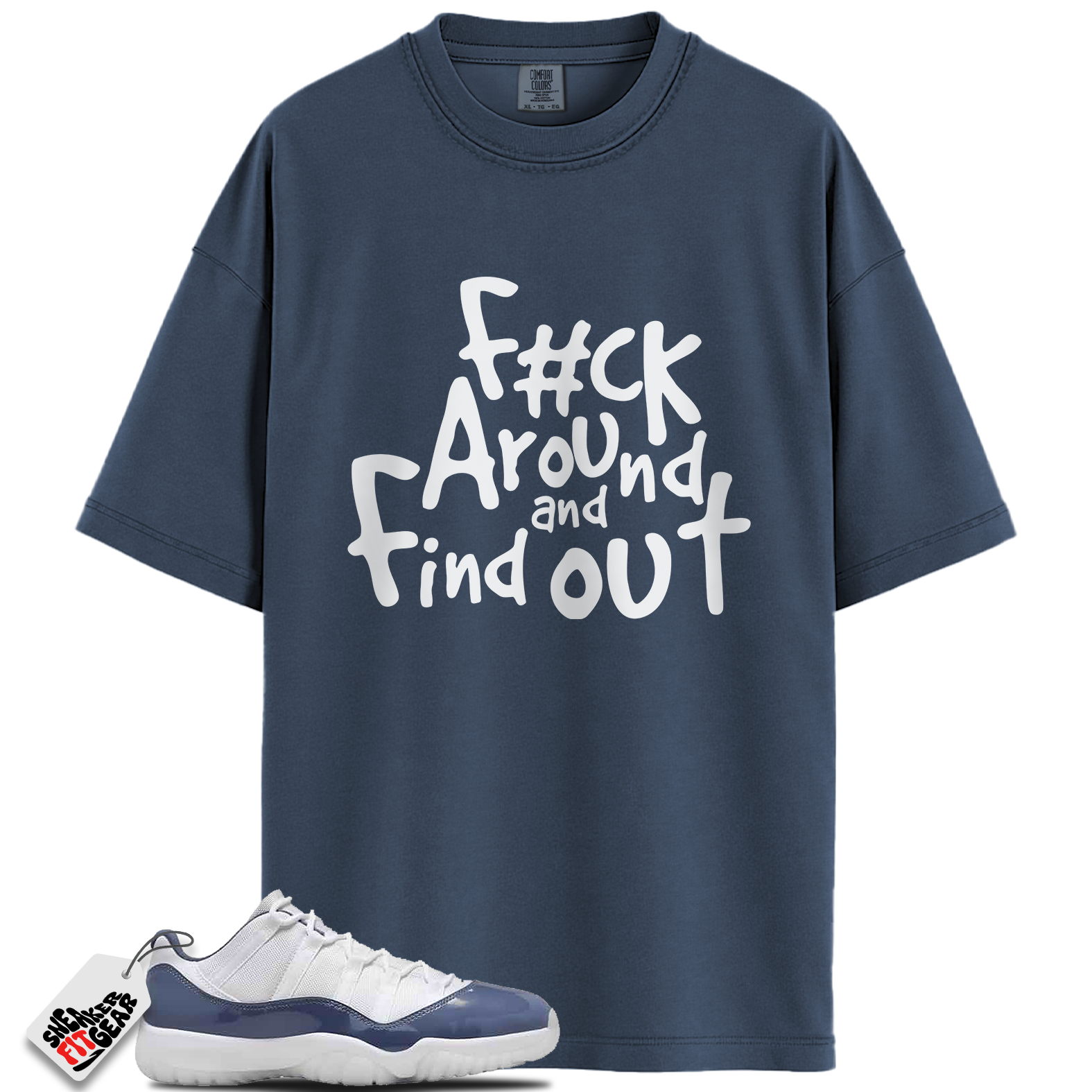 Jordan 11 Retro Low Diffused Blue Match Shirts, FCK2 To Match Jordan 11 Retro Low Diffused Blue