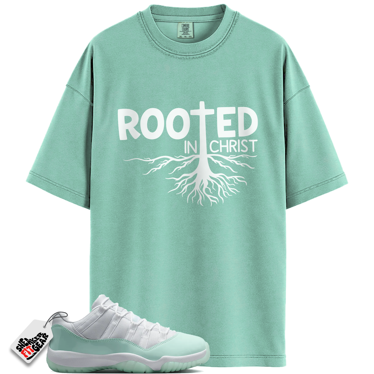 Women's Jordan 11 Retro Low Igloo Match Shirts, ROOTED To Match Women's Jordan 11 Retro Low Igloo Main image