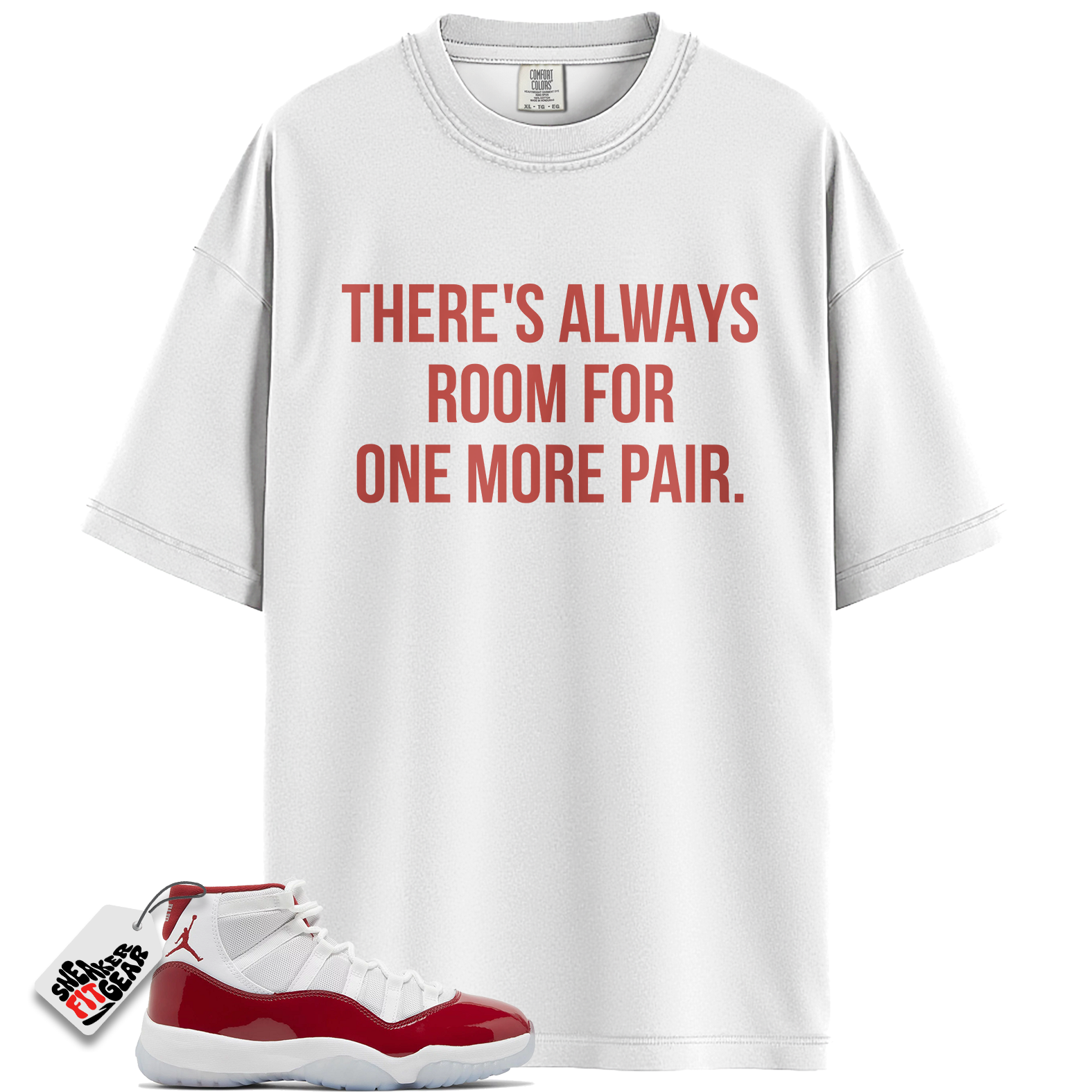 Jordan 11 Retro Cherry Match Shirts, Always Room For One More Pair To Match Jordan 11 Retro Cherry