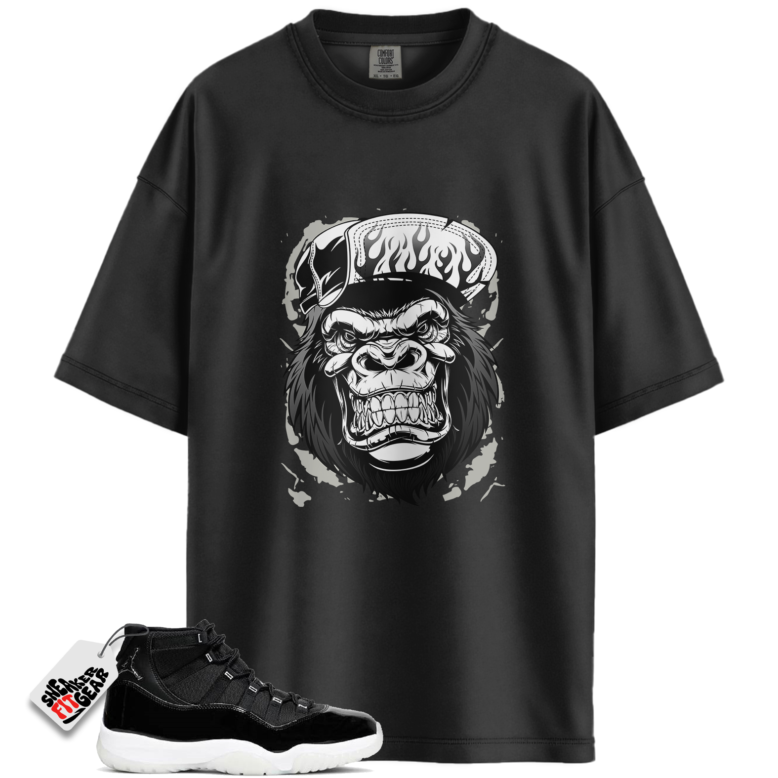 Jordan 11 Retro Jubilee 25th Anniversary Match Shirts, Gorilla Beast Shirt To Match Jordan 11 Retro Jubilee 25th Anniversary Main image