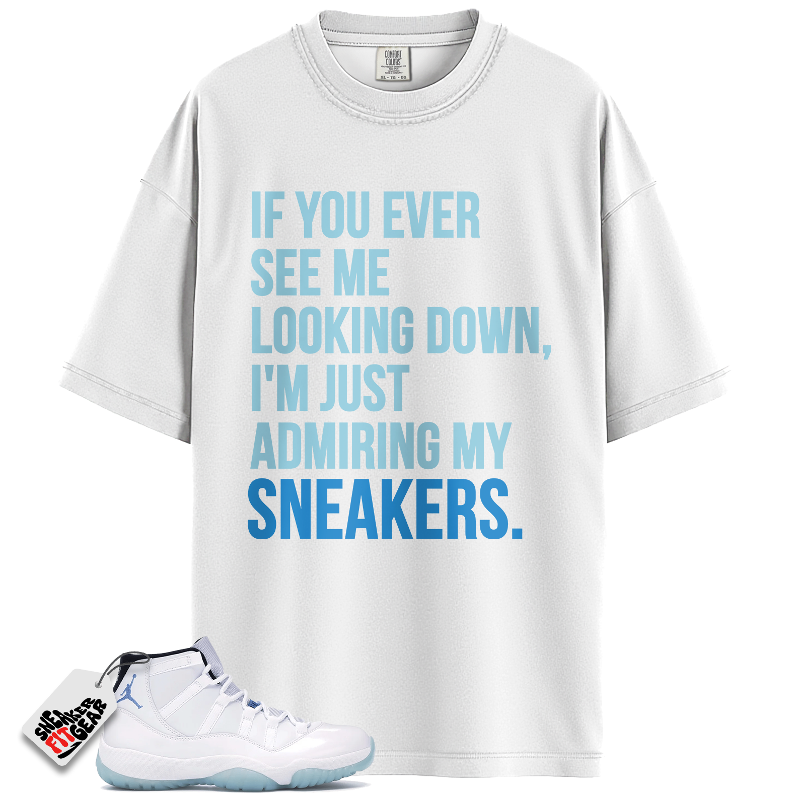 Jordan 11 Retro Legend Blue (2024) Match Shirts, SNEAKERS Shirt To Match Jordan 11 Retro Legend Blue (2024)