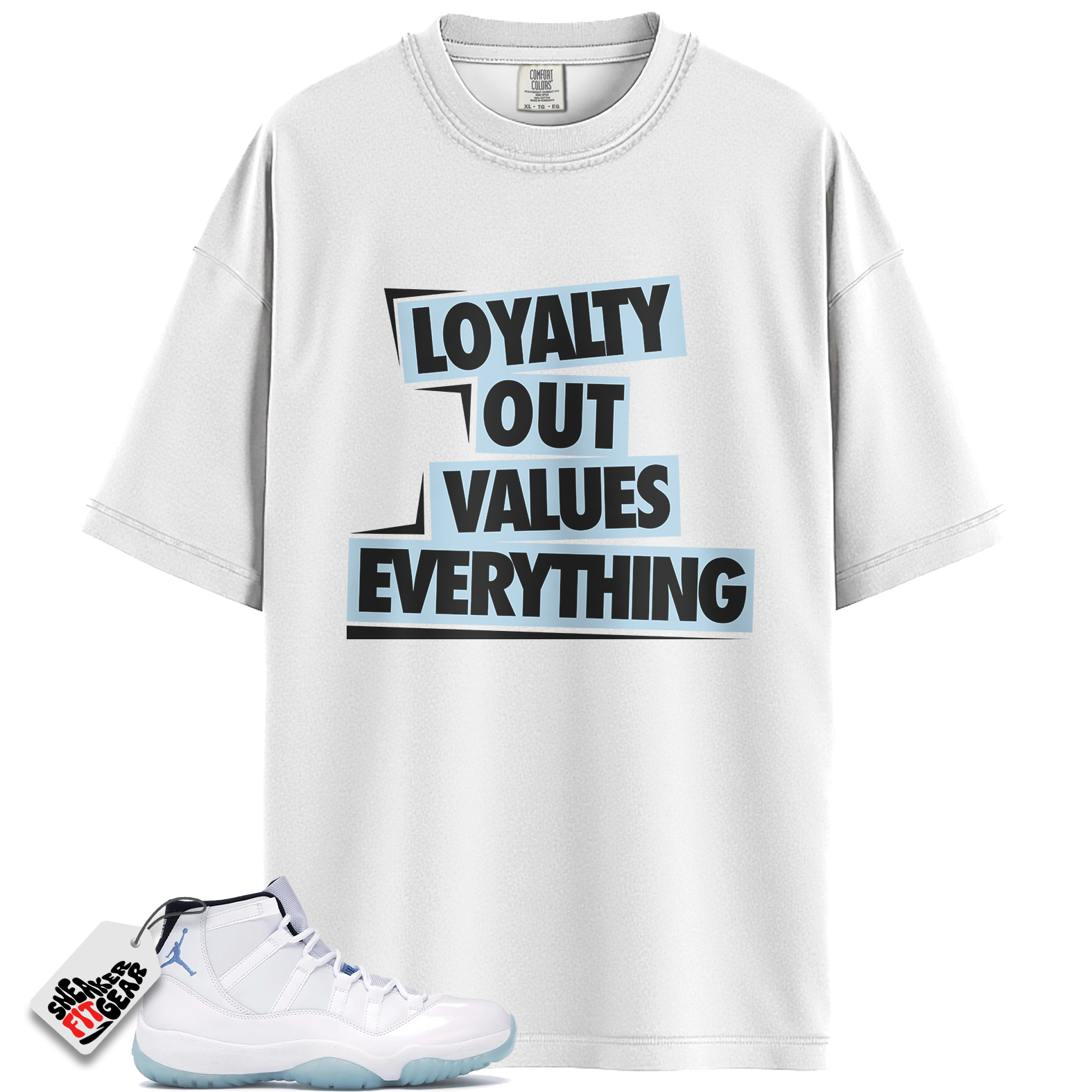 Jordan 11 Retro Legend Blue (2024) Match Shirts, LOVE Shirt To Match Jordan 11 Retro Legend Blue (2024)