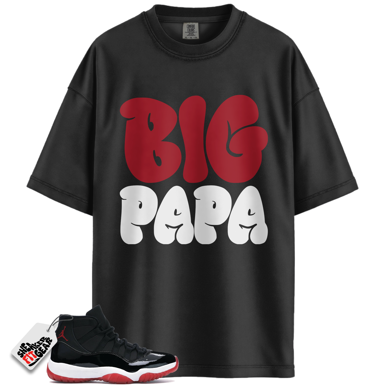 Jordan 11 Retro Bred Match Shirts, PAPA Shirt To Match Jordan 11 Retro Bred