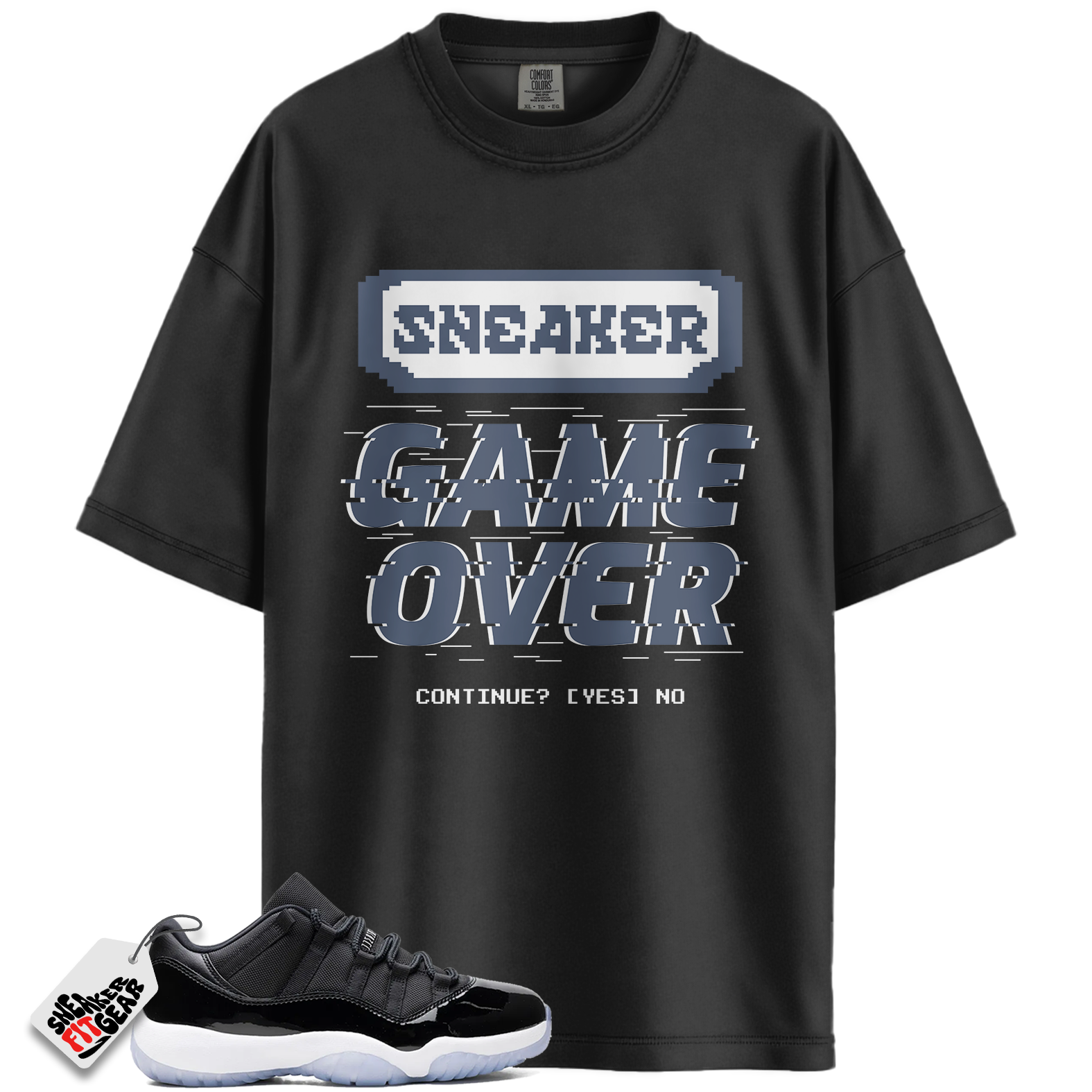Jordan 11 Retro Low Space Jam Match Shirts, Game Over Sneaker Shirt To Match Jordan 11 Retro Low Space Jam Main image