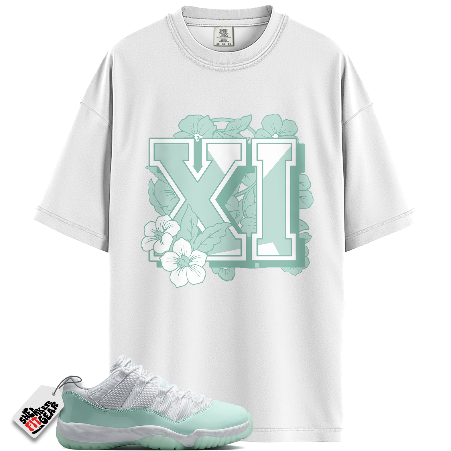 Women's Jordan 11 Retro Low Igloo Match Shirts, Floral 11 Sneaker Shirt To Match Women's Jordan 11 Retro Low Igloo