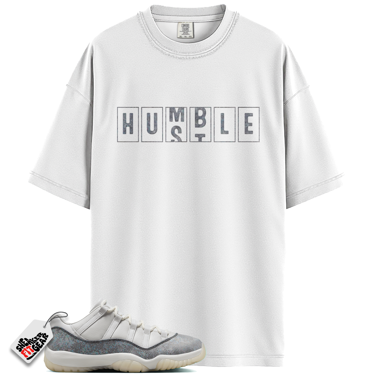 Jordan 11 Retro Low Year of the Snake Match Shirts, Hustle Humble T-Shirt To Match Jordan 11 Retro Low Year of the Snake