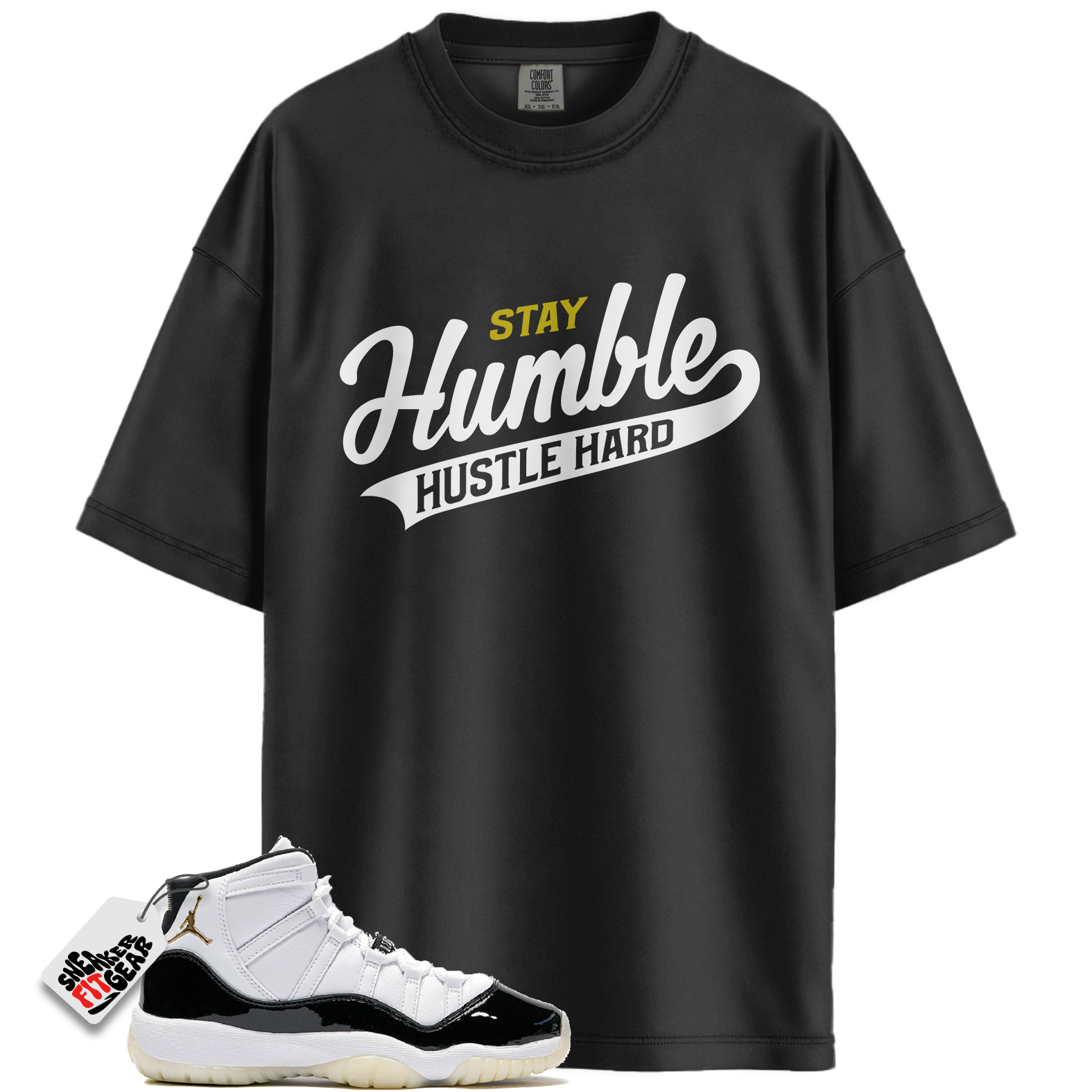 Jordan 11 Retro Gratitude Match Shirts, Stay Humble Hustle Hard Shirt To Match Jordan 11 Retro Gratitude Main image
