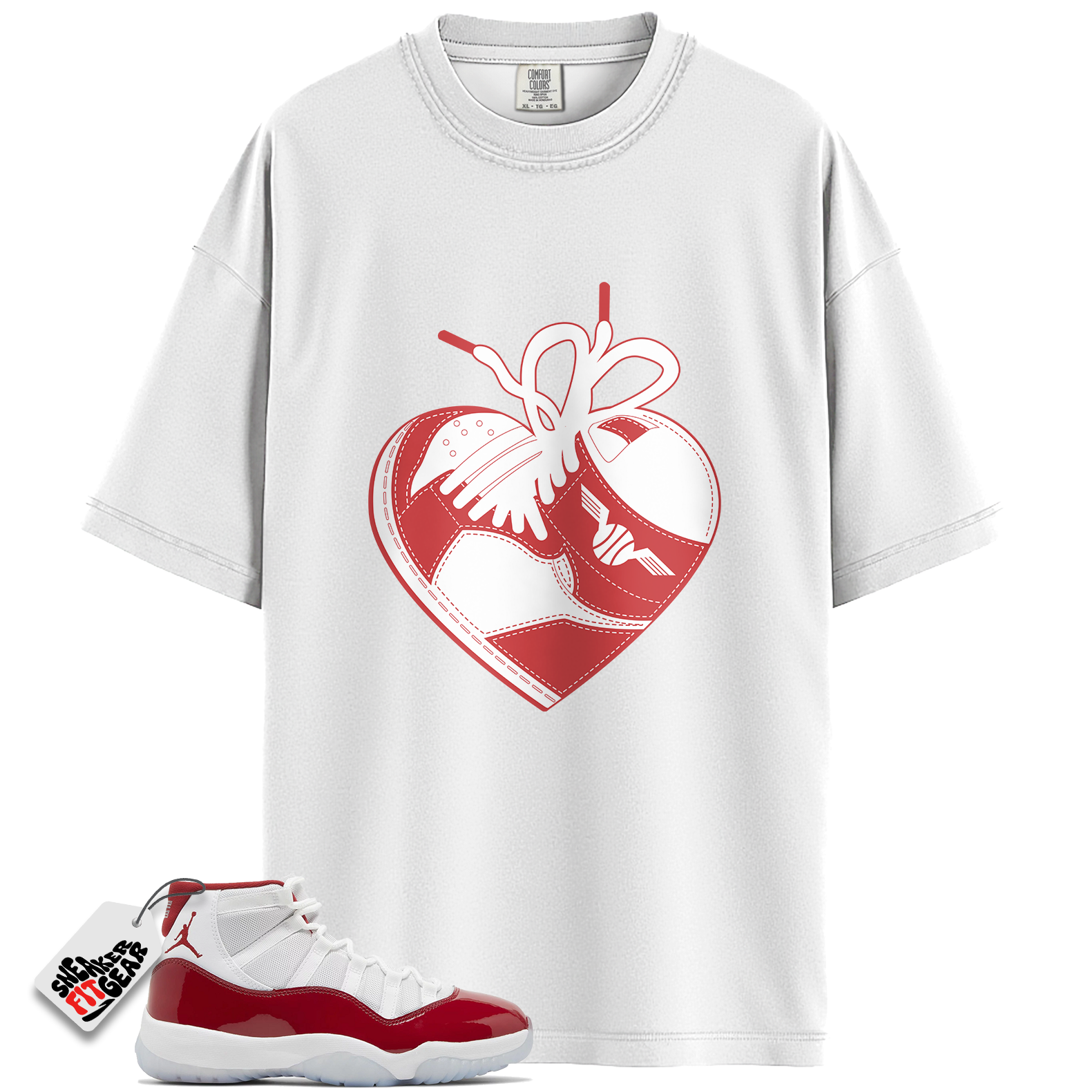 Jordan 11 Retro Cherry Match Shirts, HEART Shirt To Match Jordan 11 Retro Cherry