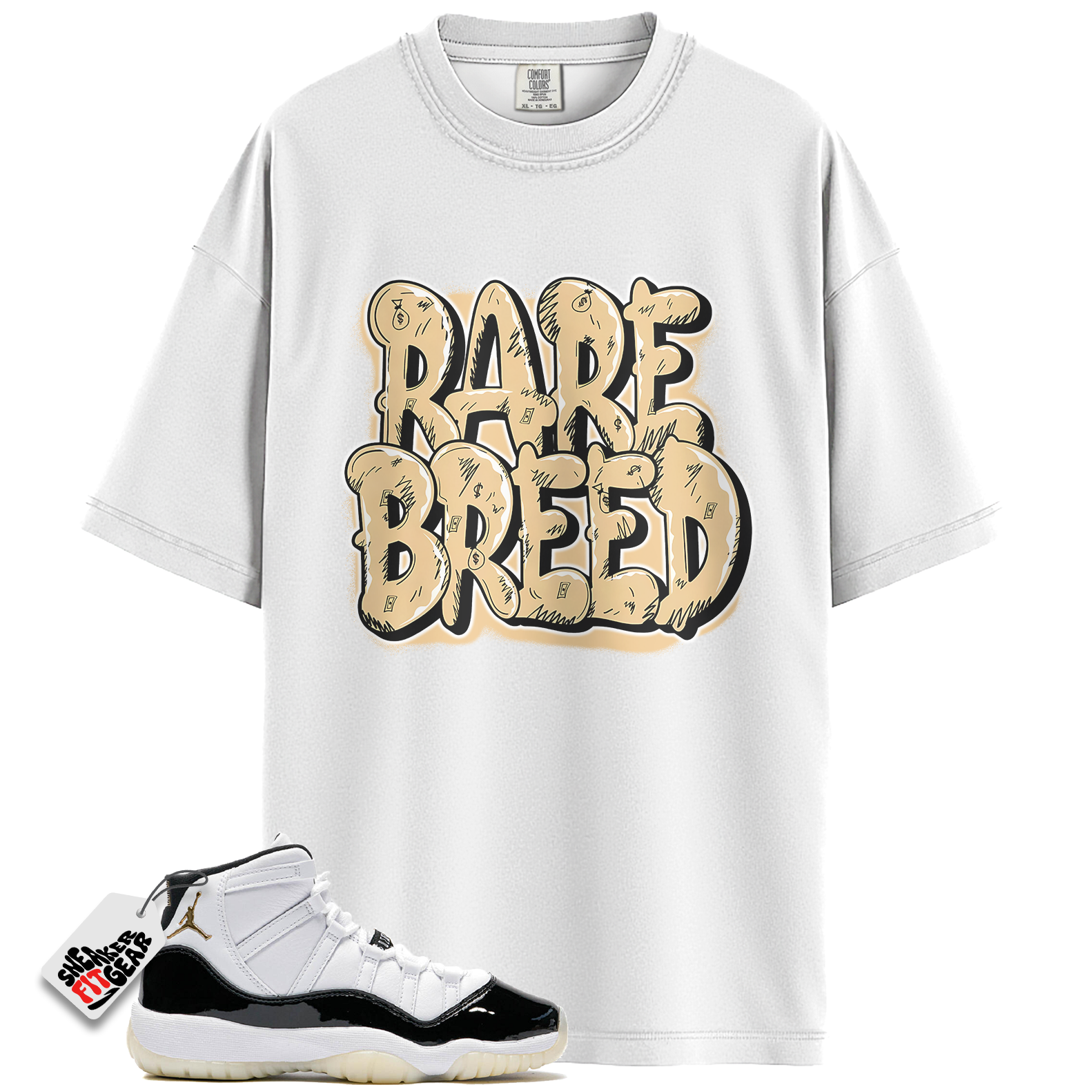 Jordan 11 Retro Gratitude Match Shirts, Rare Breed Sneaker Tee To Match Jordan 11 Retro Gratitude Main image