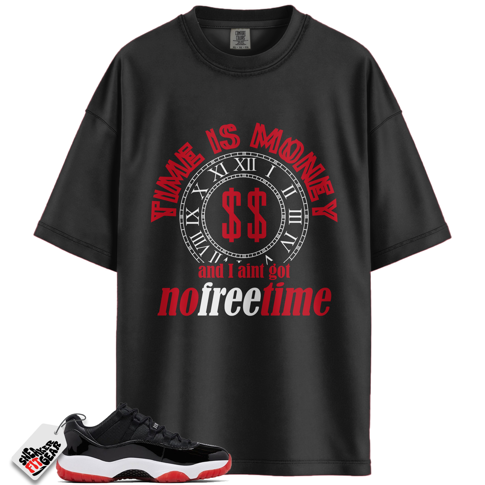 Jordan 11 Retro Low Bred (2025) Match Shirts, FreeTime Shirt To Match Jordan 11 Retro Low Bred (2025)