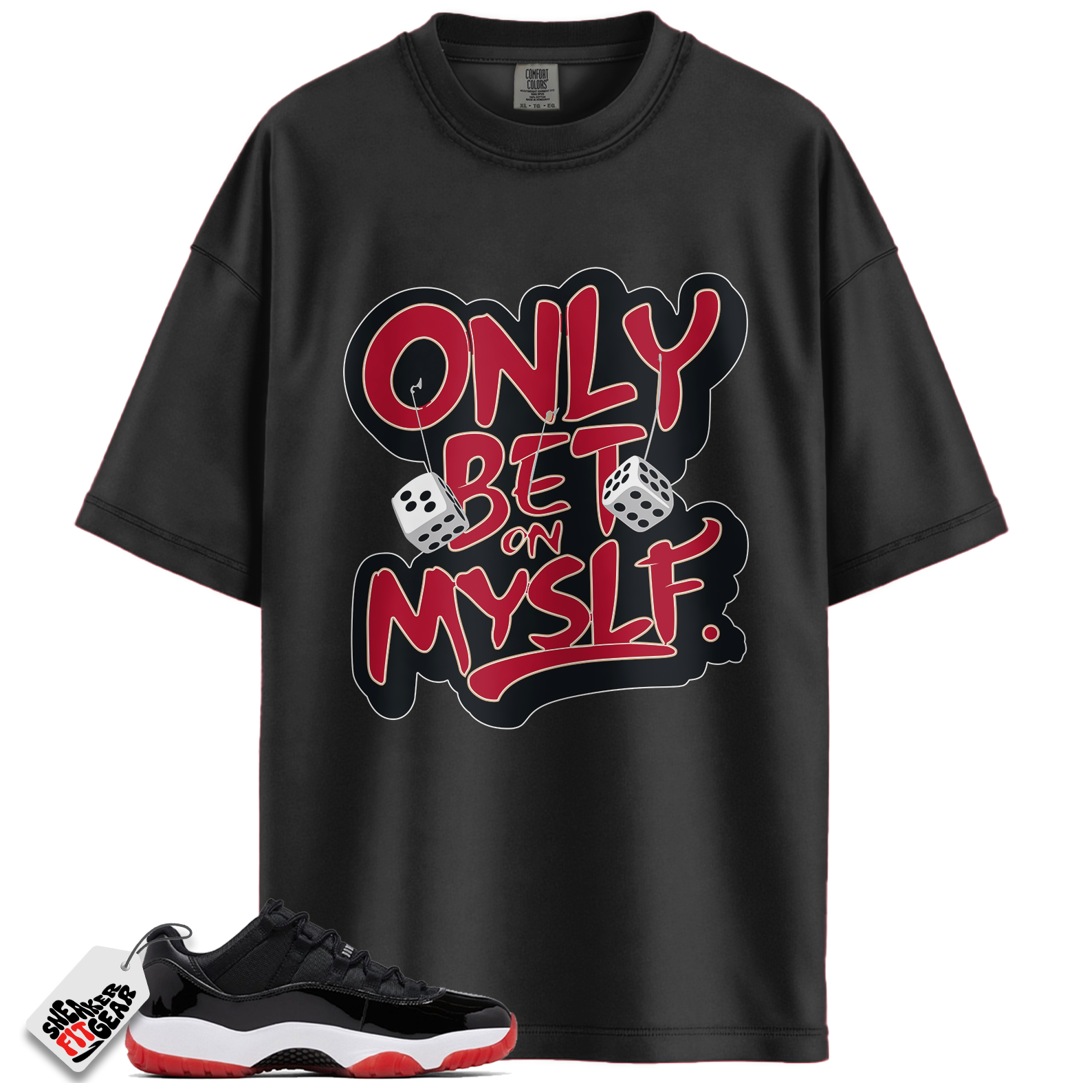 Jordan 11 Retro Low Bred (2025) Match Shirts, ONLY Shirt To Match Jordan 11 Retro Low Bred (2025)