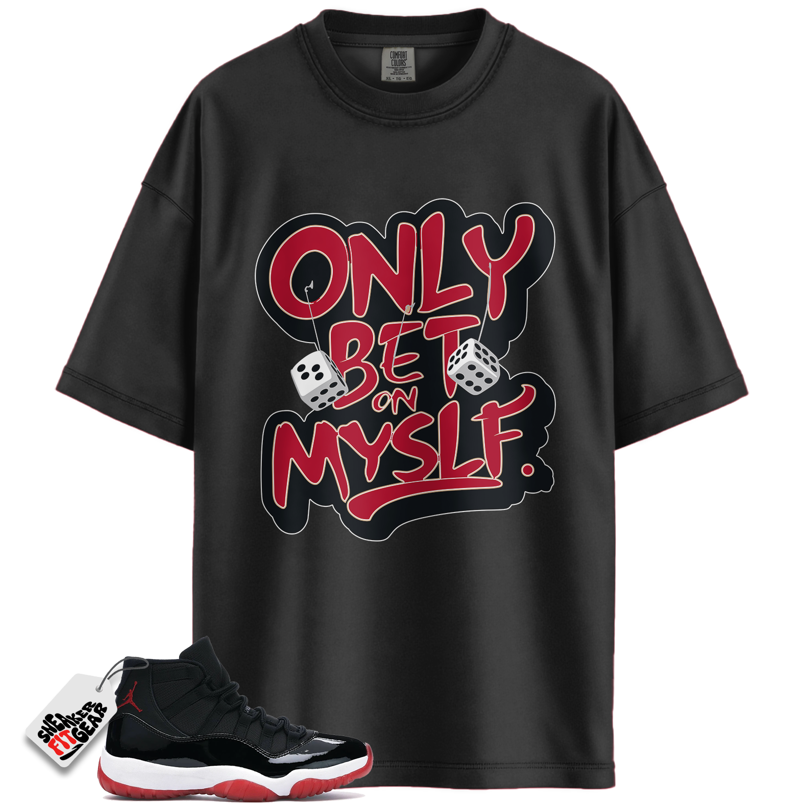Jordan 11 Retro Bred Match Shirts, ONLY Shirt To Match Jordan 11 Retro Bred