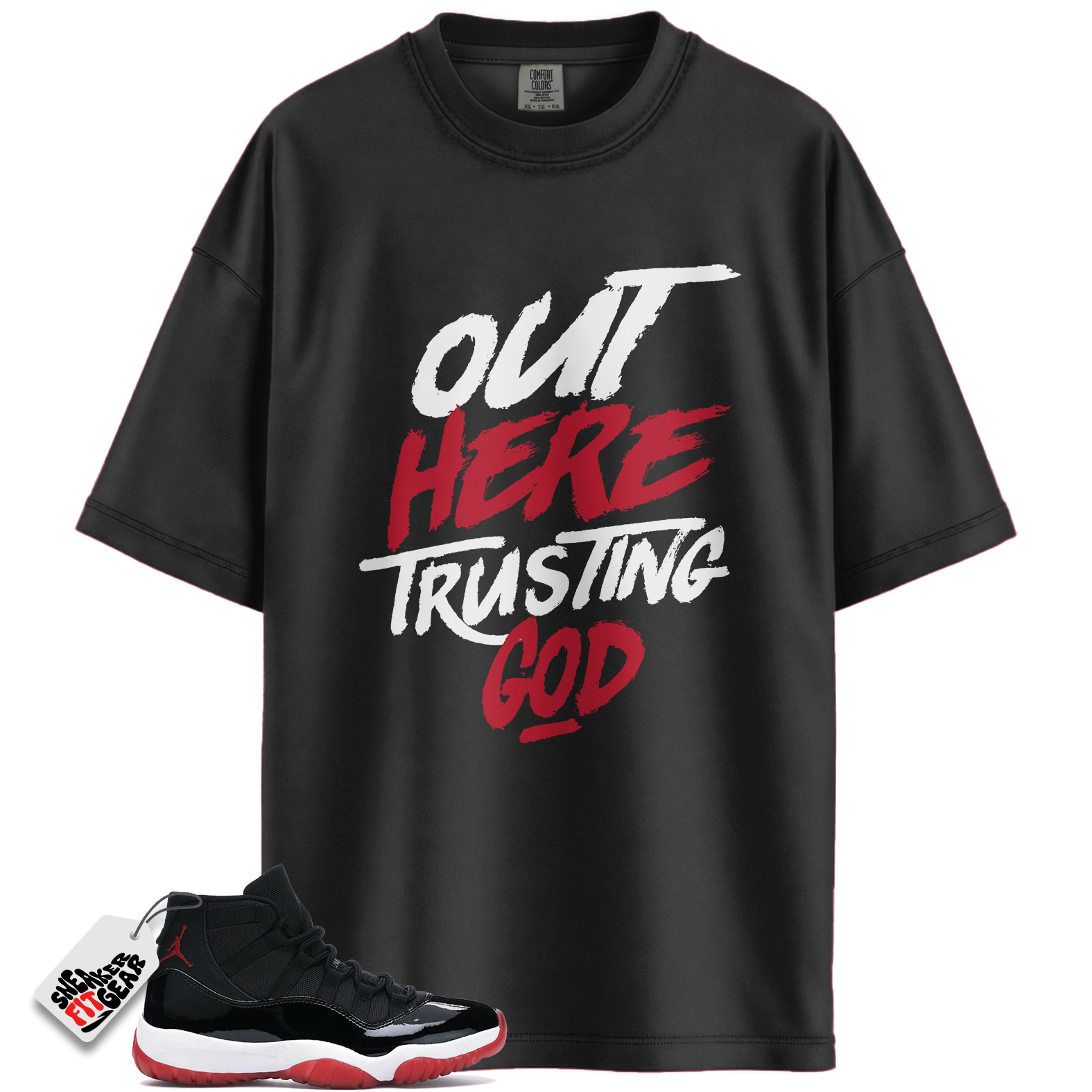 Jordan 11 Retro Bred Match Shirts, ONLY Shirt To Match Jordan 11 Retro Bred