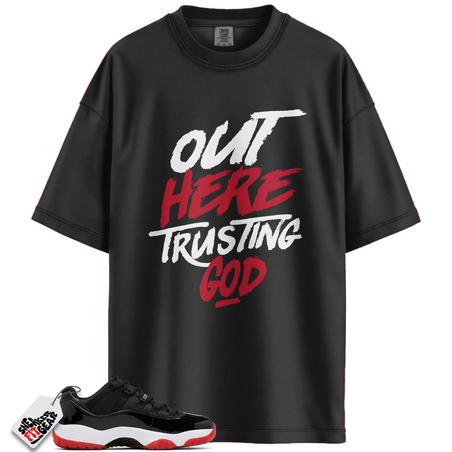 Jordan 11 Retro Low Bred (2025) Match Shirts, ONLY Shirt To Match Jordan 11 Retro Low Bred (2025)