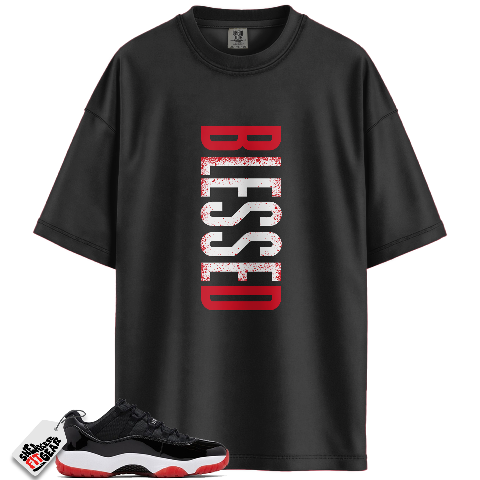 Jordan 11 Retro Low Bred (2025) Match Shirts, Blessed Shirt To Match Jordan 11 Retro Low Bred (2025)