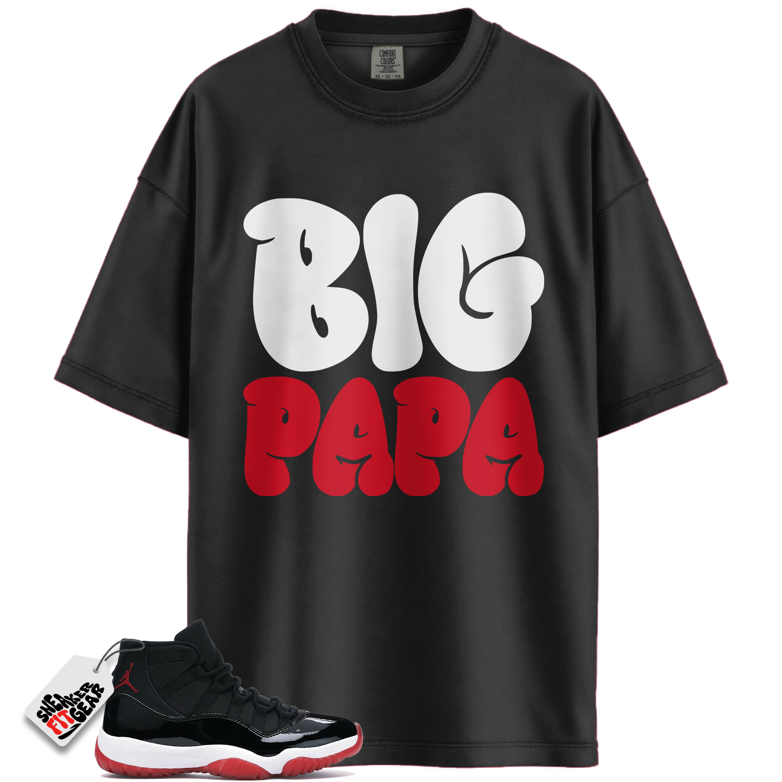 Jordan 11 Retro Bred Match Shirts, PAPA Shirt To Match Jordan 11 Retro Bred