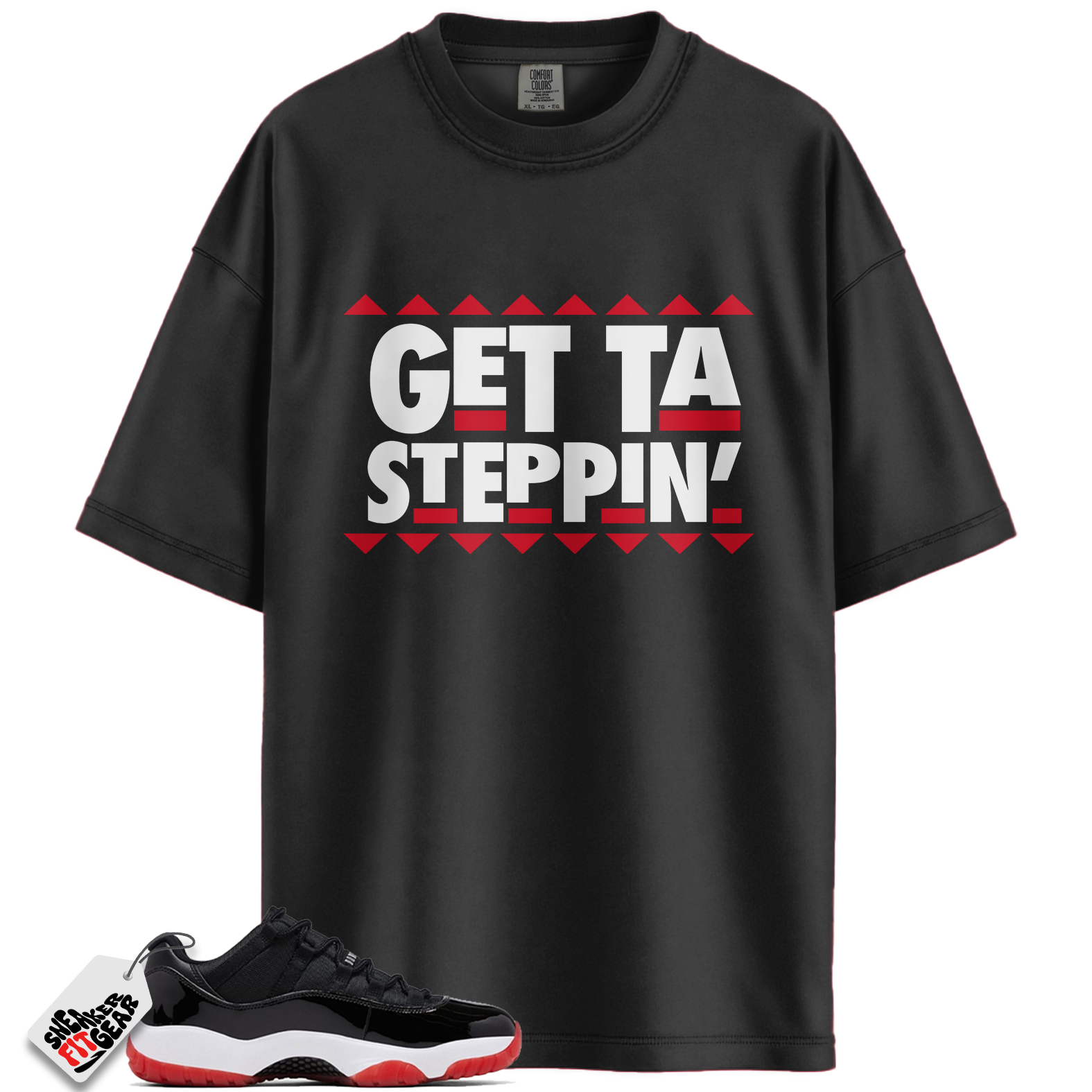 Jordan 11 Retro Low Bred (2025) Match Shirts, Steppin Shirt To Match Jordan 11 Retro Low Bred (2025)