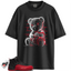 Jordan 12 Retro Flu Game Outfits Match Shirts, Neon Bear Unisex Graphic Shirt To Match Jordan 12 Retro Flu Game Outfits
