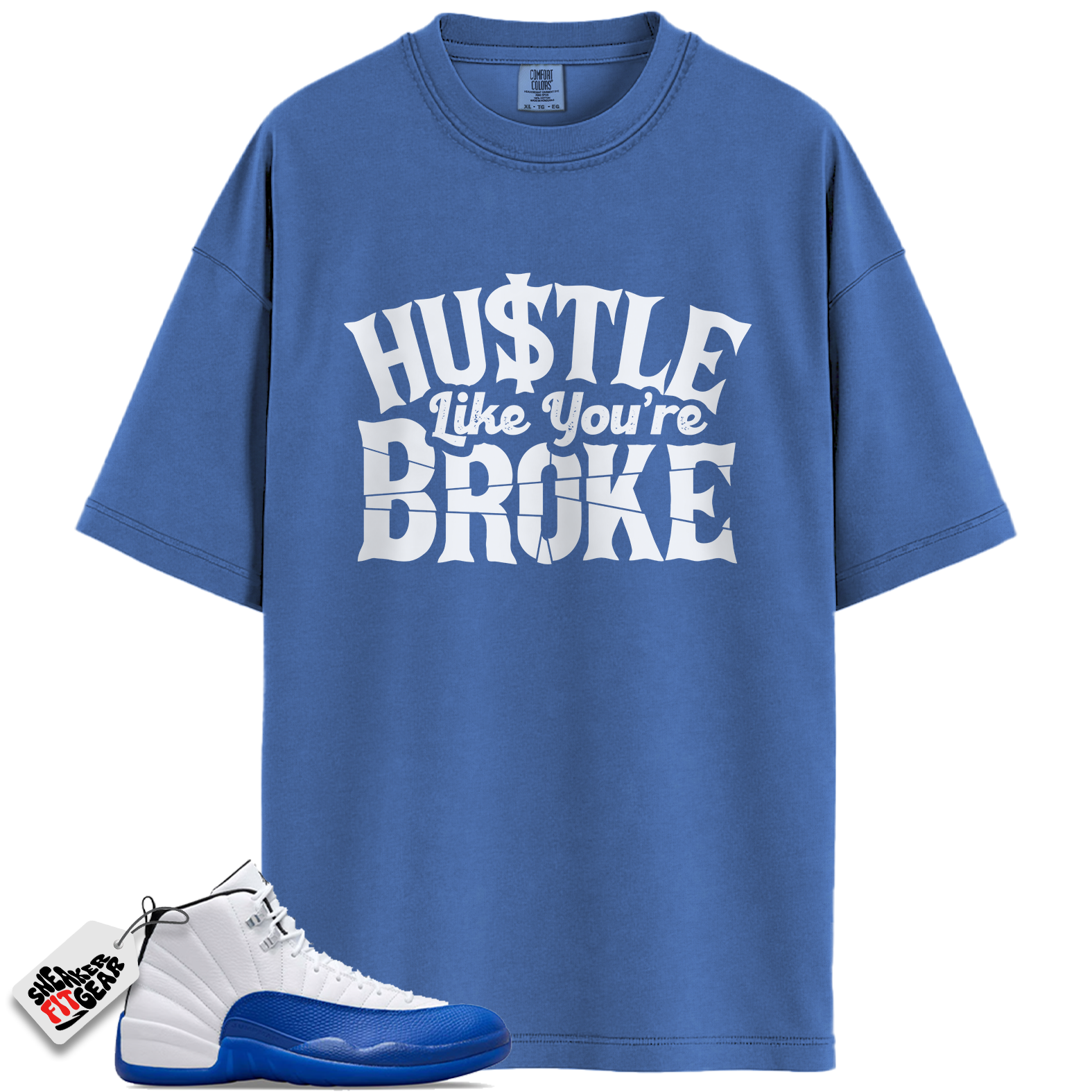 Jordan 12 Retro Blueberry Outfits Match Shirts, BROKE To Match Jordan 12 Retro Blueberry Outfits
