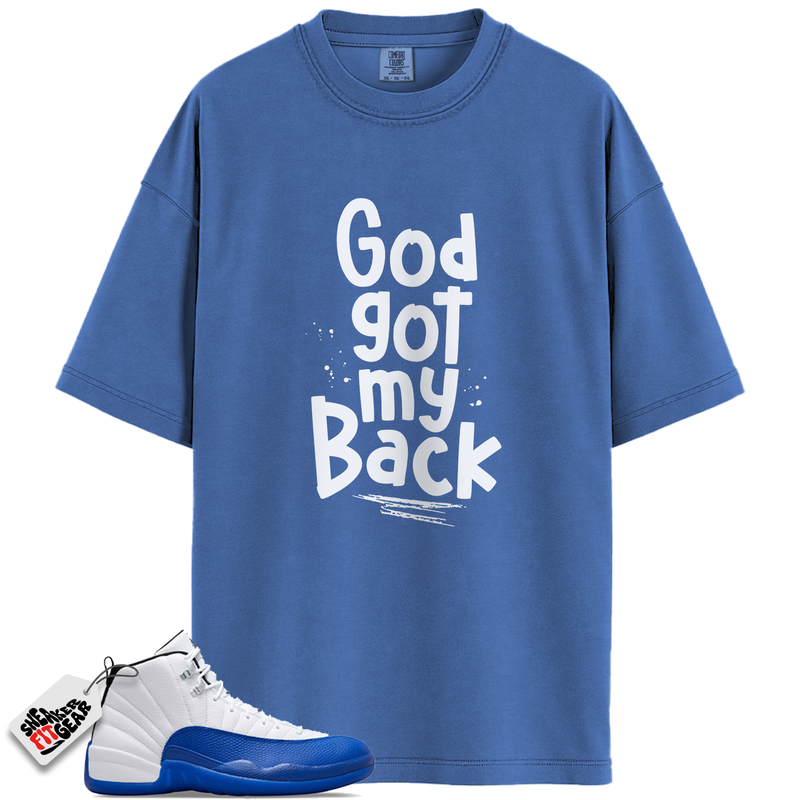 Jordan 12 Retro Blueberry Outfits Match Shirts, GOD To Match Jordan 12 Retro Blueberry Outfits