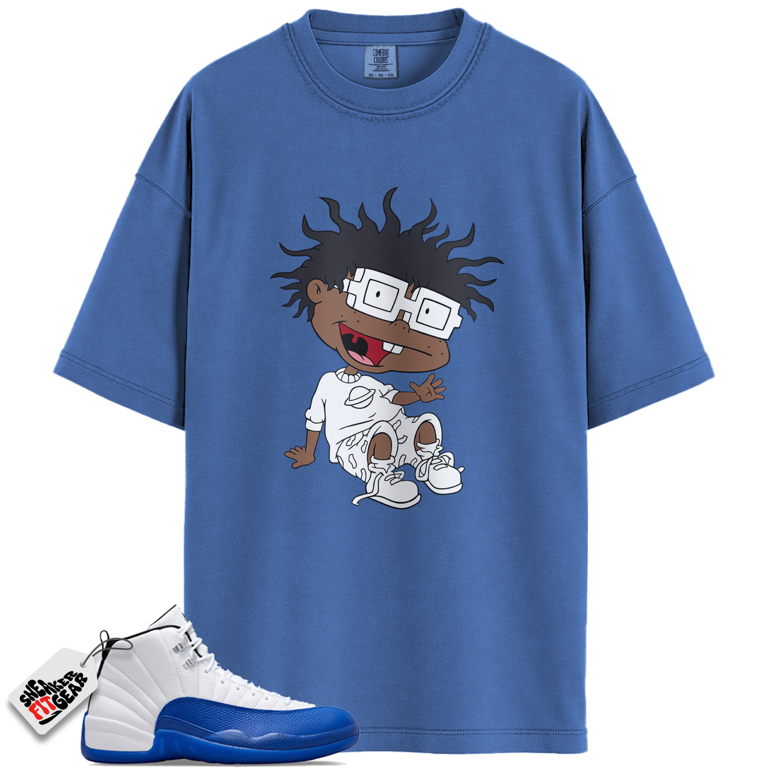 Jordan 12 Retro Blueberry Outfits Match Shirts, FINSTER To Match Jordan 12 Retro Blueberry Outfits Main image