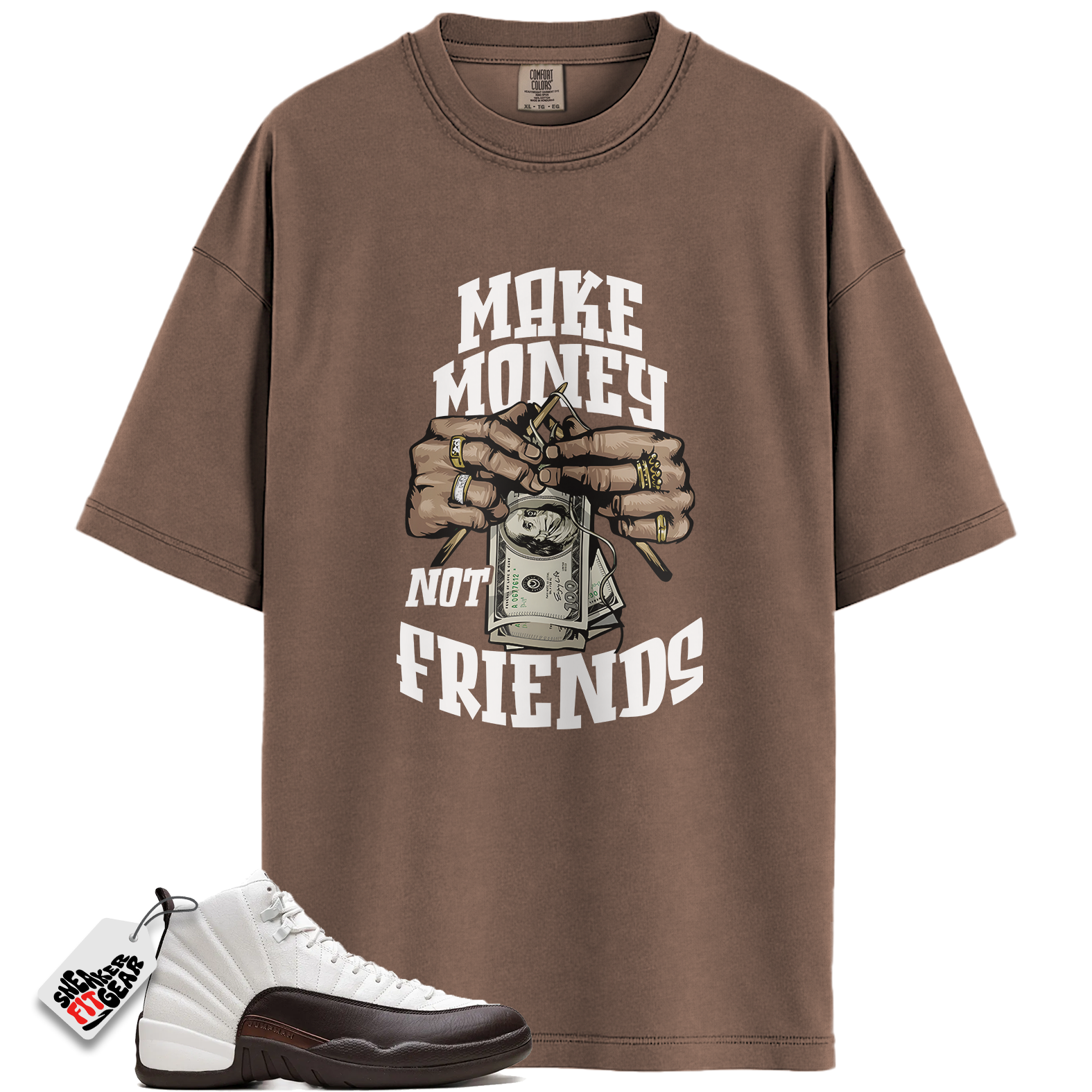 Jordan 12 Retro SP SoleFly Cafecito Match Shirts, Make Money To Match Jordan 12 Retro SP SoleFly Cafecito Main image